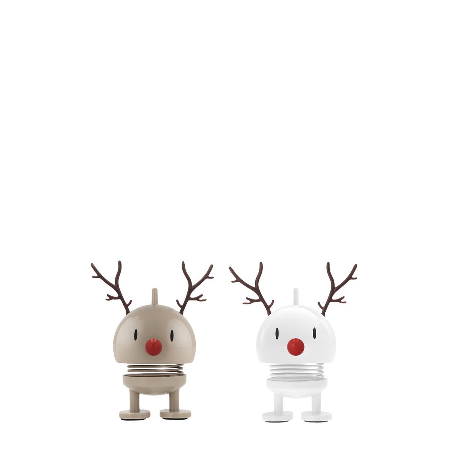 HOPTIMIST Dekofigur Reindeer Bumble XS Latte & White 2er Set