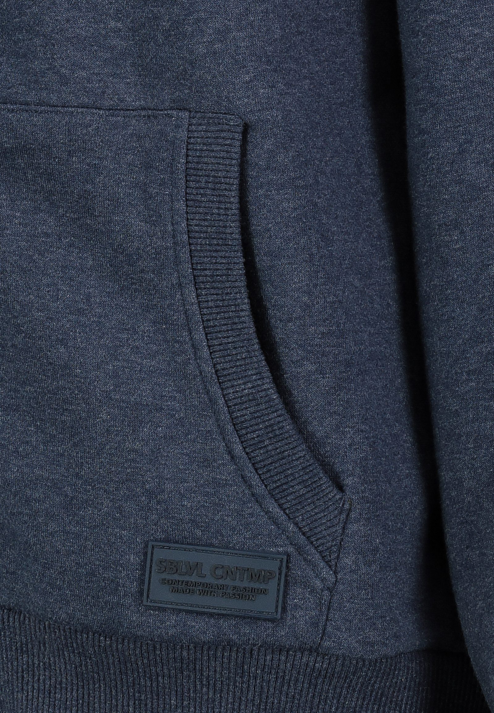 SUBLEVEL Hoodie mit Kängurutasche und Logo-Print (1-tlg) Sweat Hoodie