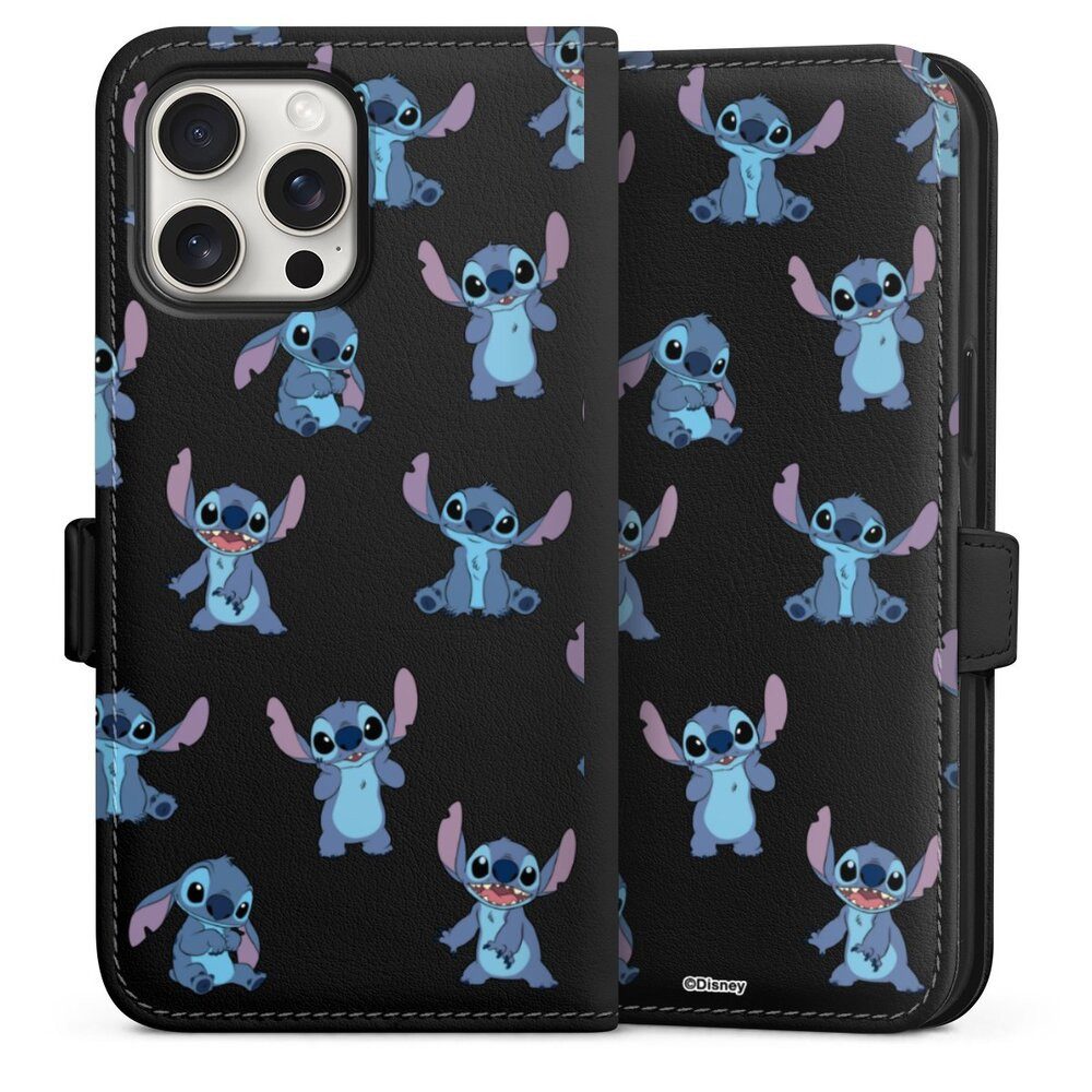 DeinDesign Handyhülle Lilo & Stitch Offizielles Lizenzprodukt Disney, Apple iPhone 15 Pro Max Hülle Handy Flip Case Wallet Cover