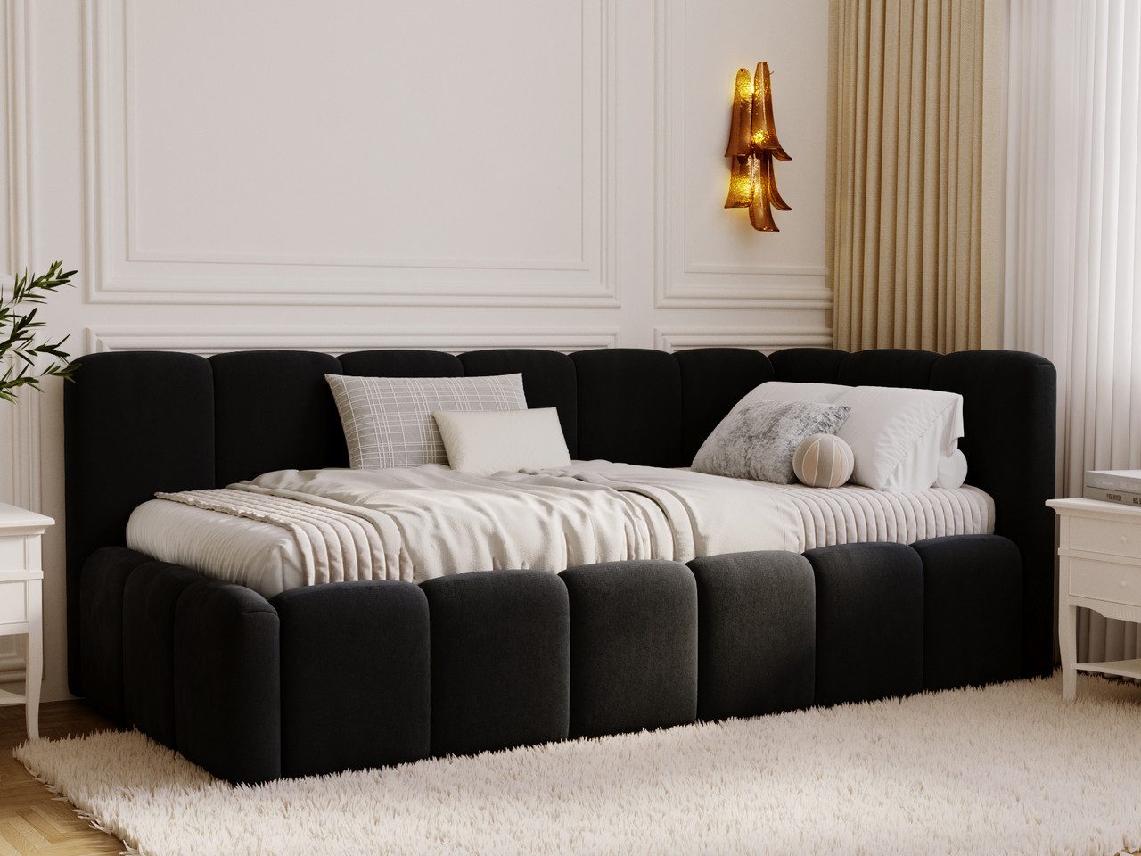 GrainGold Jugendbett Cloud One (Set, Jugendbett, Lattenrost, Bettkasten), mit Bettkasten, mit Holzlattenrost, Modern Stil