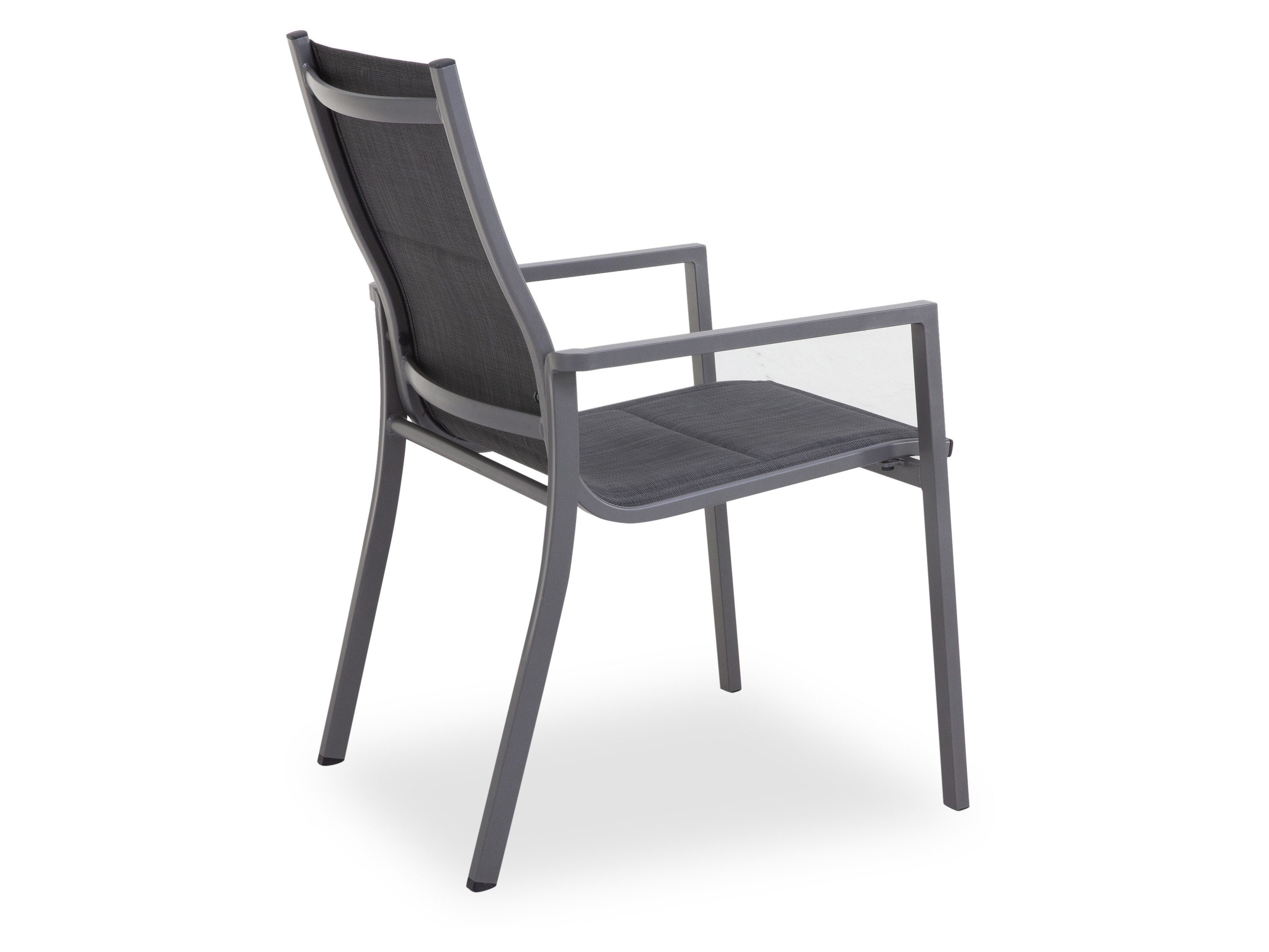 Outdoor Gartenstuhl Gartenstuhl outdoor MESSINA BHT 57x92x68 cm grau Stapelstuhl