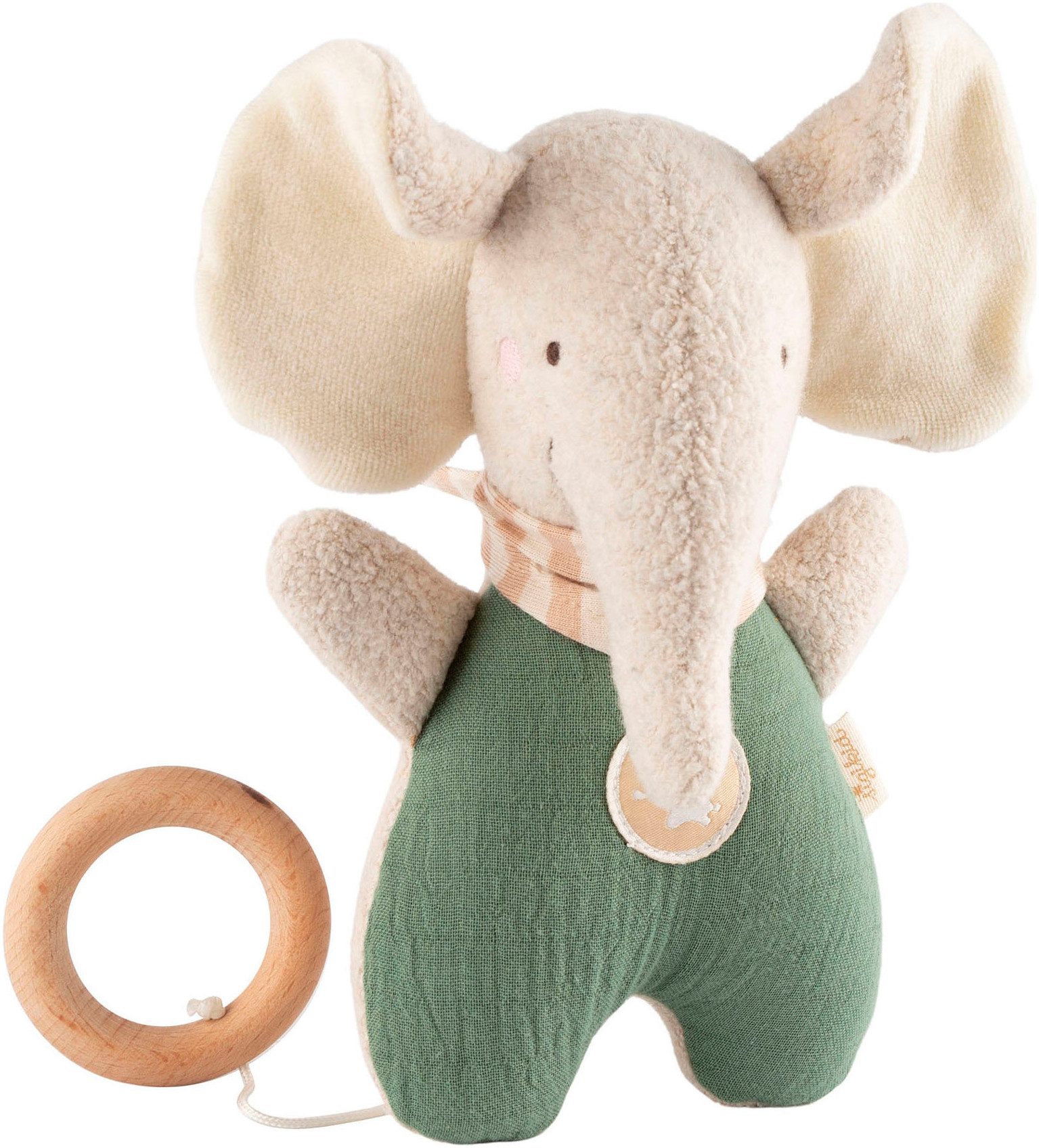 Spieluhr Tiny Tissues, Musselin Elefant