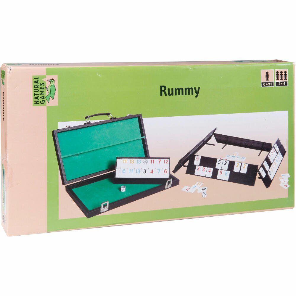 Natural Games Spiel Rummy im Koffer