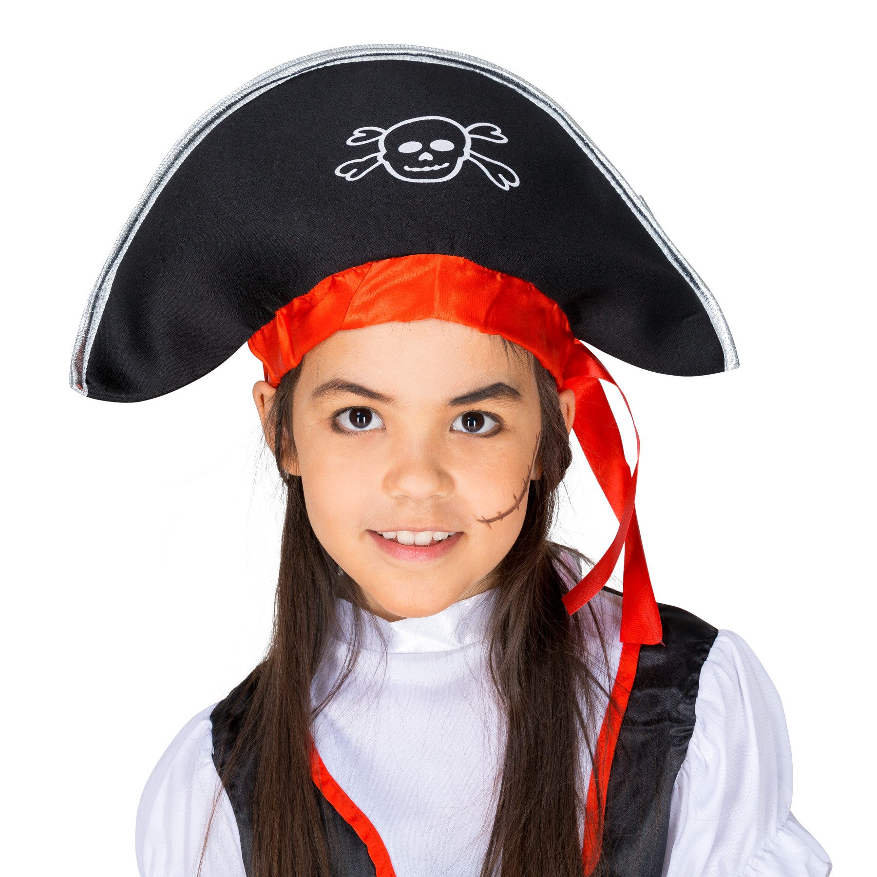 dressforfun Piraten-Kostüm Mädchenkostüm Merle Säbelrost, Toller, asymmetrischer Rock mit Gummizug