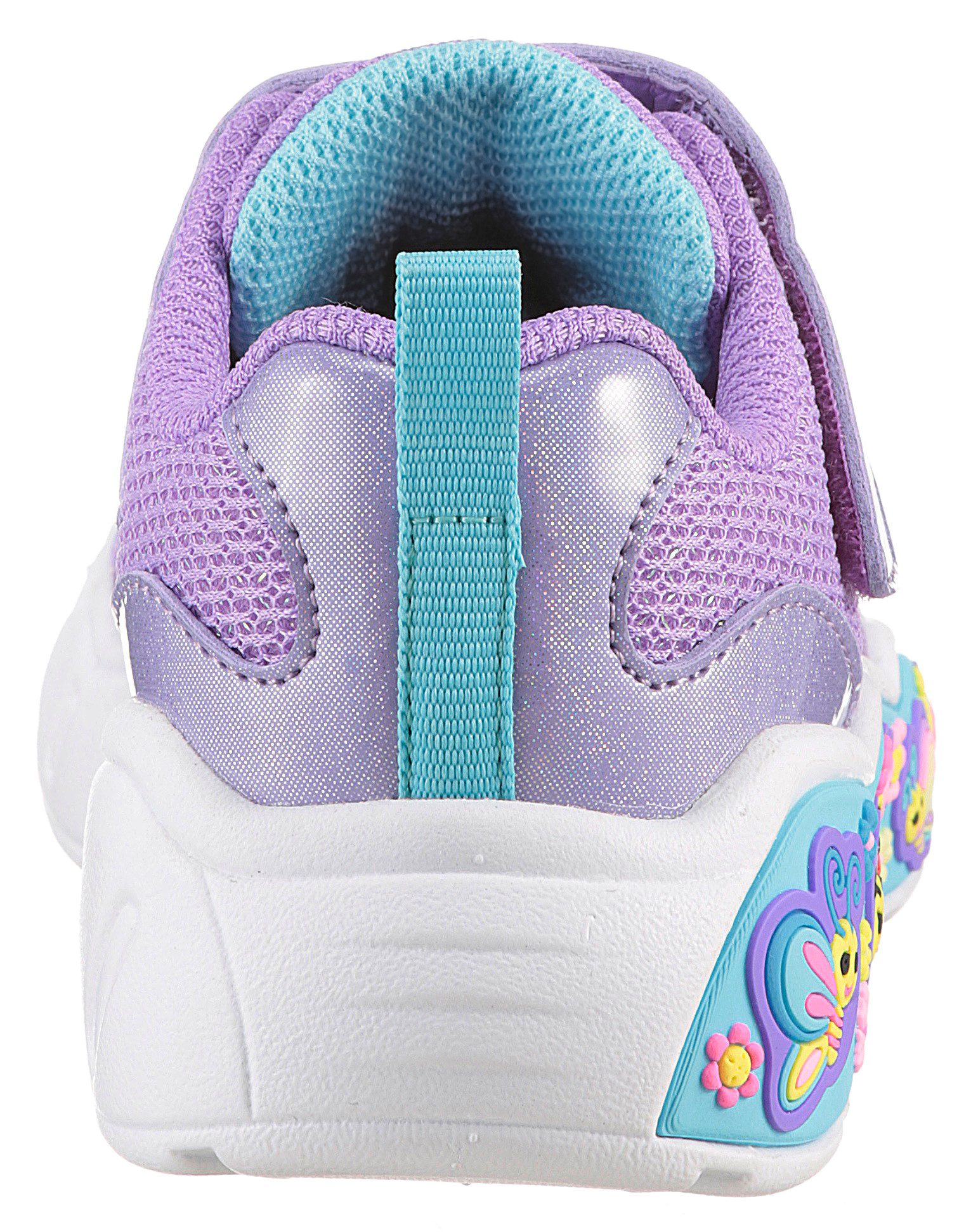 Skechers PLAY SCENE-FUN SQUAD Lauflernschuh Sneaker mit bunten Motiven verziert, Größenschablone zum Download – Bild 3 von 5