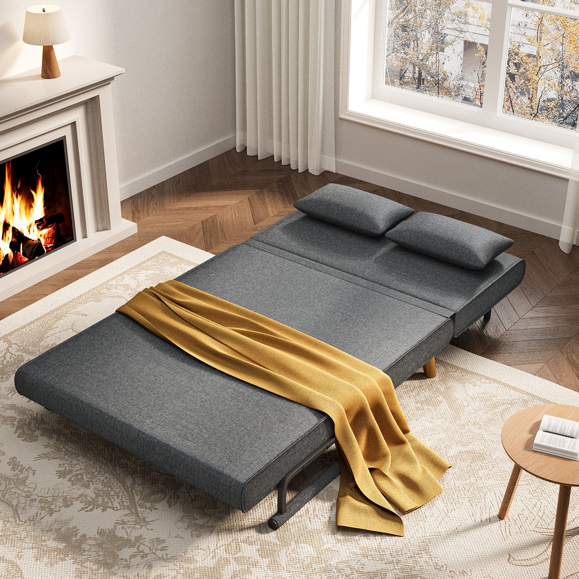 Bealife Relaxsessel Schlafsessel mit Bettfunktion, Schlafsofa 2-Sitzer