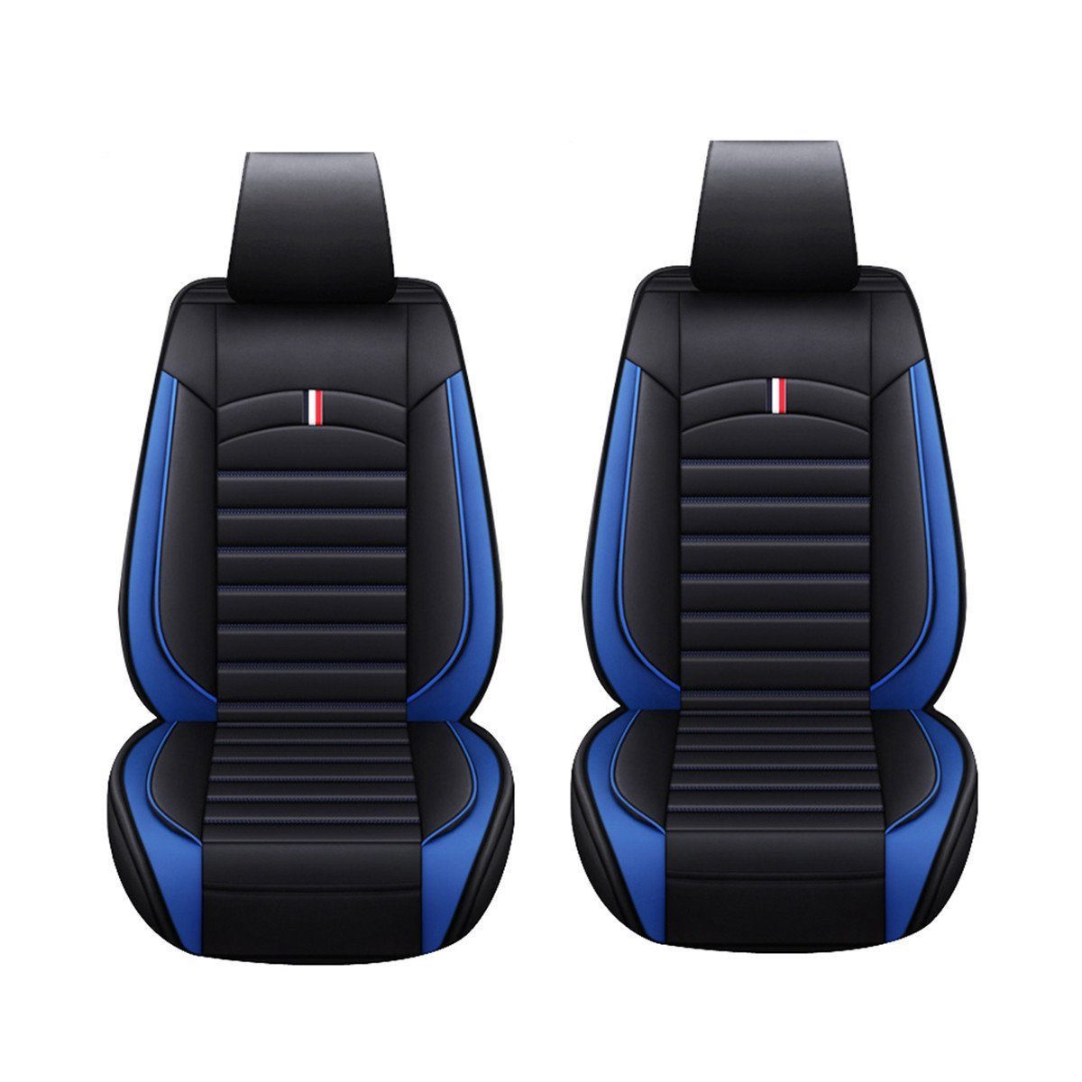 AUDEW Autositzbezug, Universal Autositzauflage Sitzkissen Kunstleder Wasserdicht, Geeignet für Fahrzeuge mit/ohne Seitenairbag