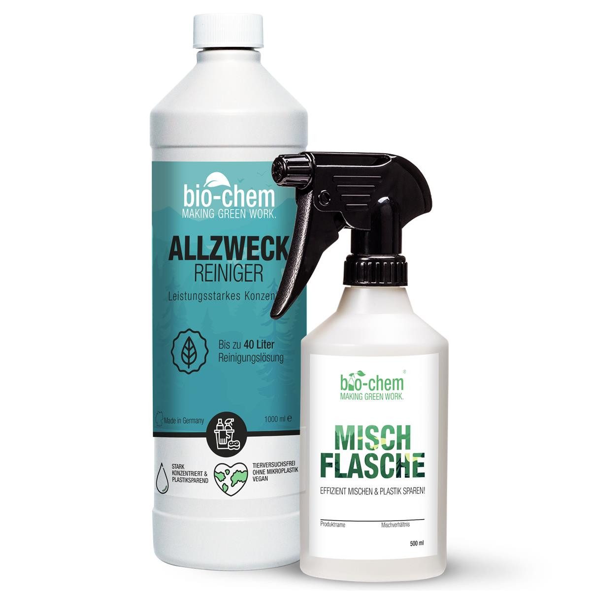 Allzweckreiniger Konzentrat 1000 ML inkl. Mischflasche – Fettlöser Allzweckreiniger