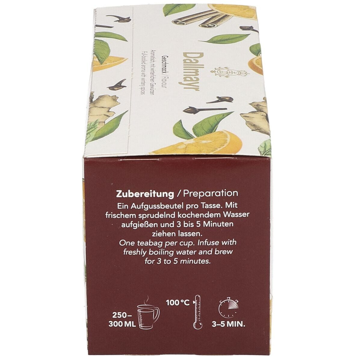 DALLMAYR Tee Wintertee, Aromatisierter Schwarzer Tee mit Orange & Ingwer