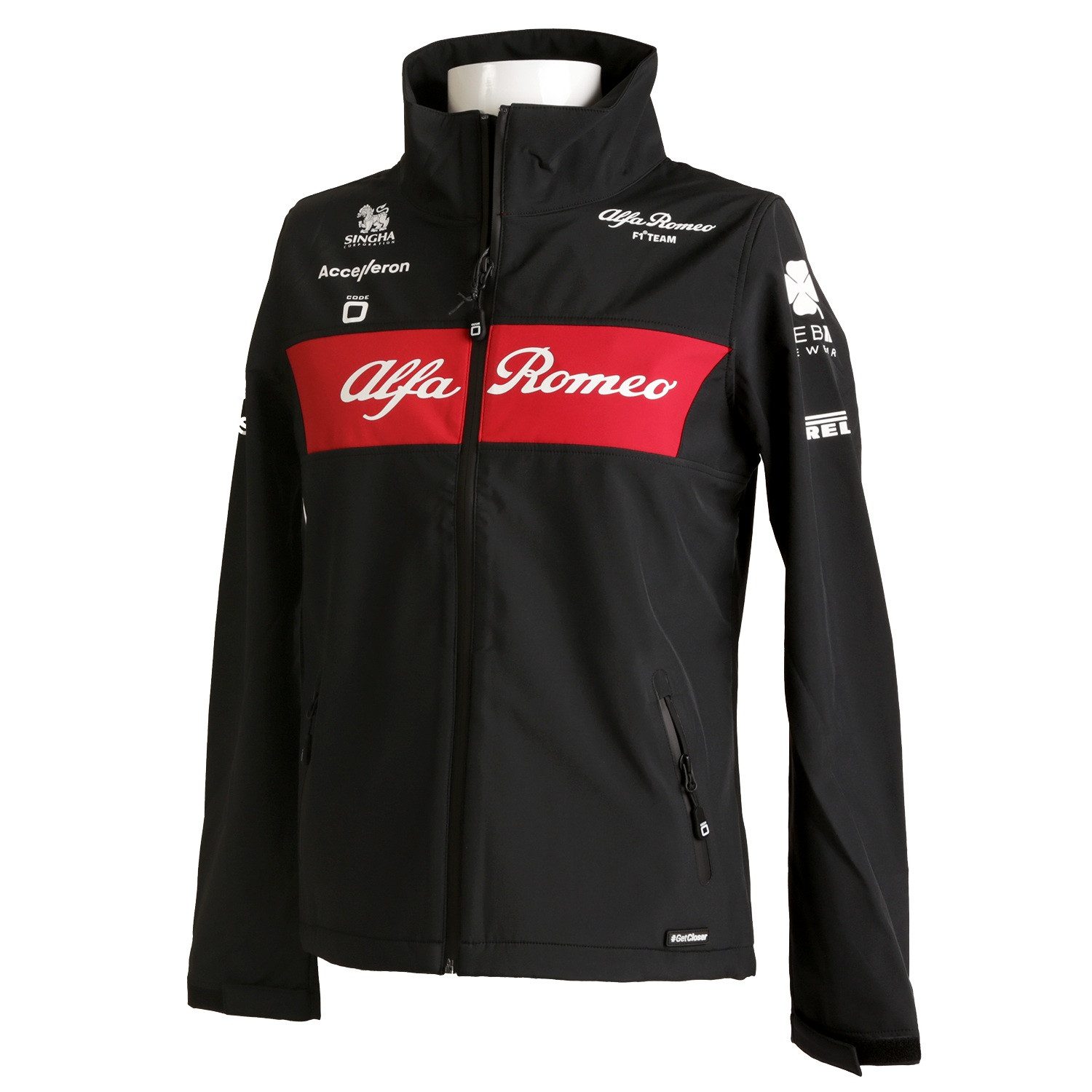 CODE-ZERO Softshelljacke Softshell Jacke Alfa Romeo F1 Team Damen Übergangsjacke Windjacke Wanderjacke Outdoor Regen