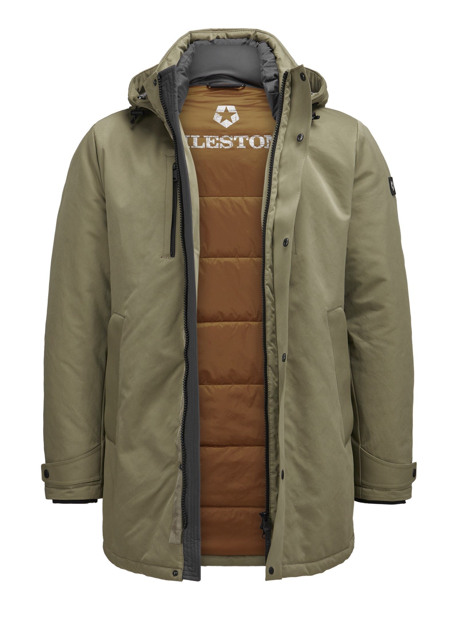 Milestone Funktionsparka MSMilo mit abnehmbarer Kapuze, atmungsaktiv, wasse günstig online kaufen