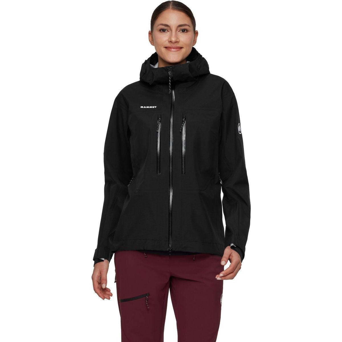 Mammut Outdoorjacke Taiss Hardshell Hooded Jacket Women Robuste, wasserdichte und atmungsaktive Hardshelljacke für