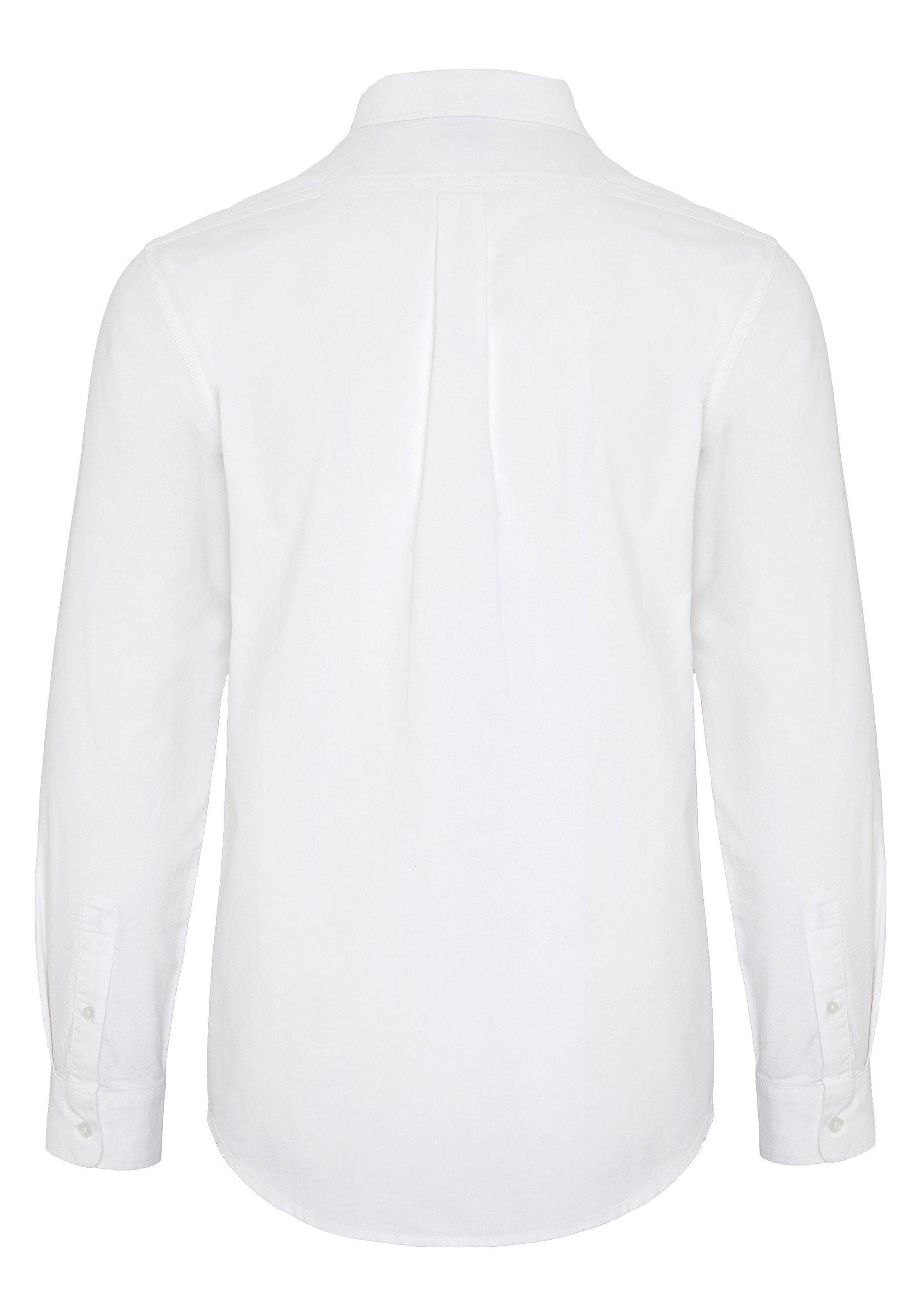 Polo Sylt Langarmhemd mit Button-down-Kragen und Label-Stitching günstig online kaufen