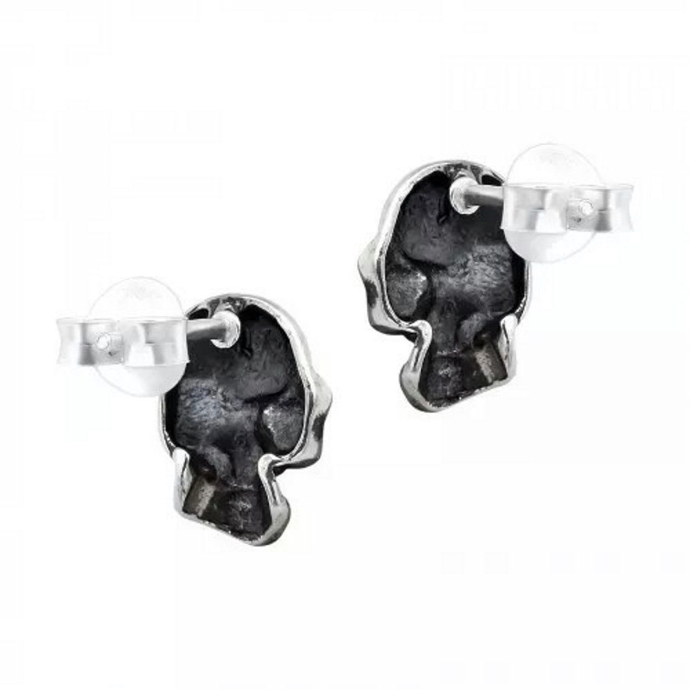 (1 Ohrschmuck Silber Paar Stück), Ohrringe 925 Herren BUNGSA Skull 2-tlg), Totenkopf (2 Ohrring-Set aus Ohrstecker