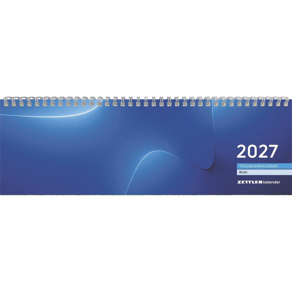 ZETTLER Schreibtischkalender Tischquerkalender 176 32x10,5cm 1 Woche/2 Seiten blau 2027