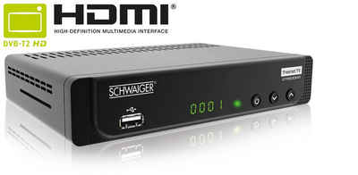 Schwaiger »DTR600HD« DVB-T2 HD Receiver (Freenet TV ab Freischaltung die ersten 3 Monate gratis)