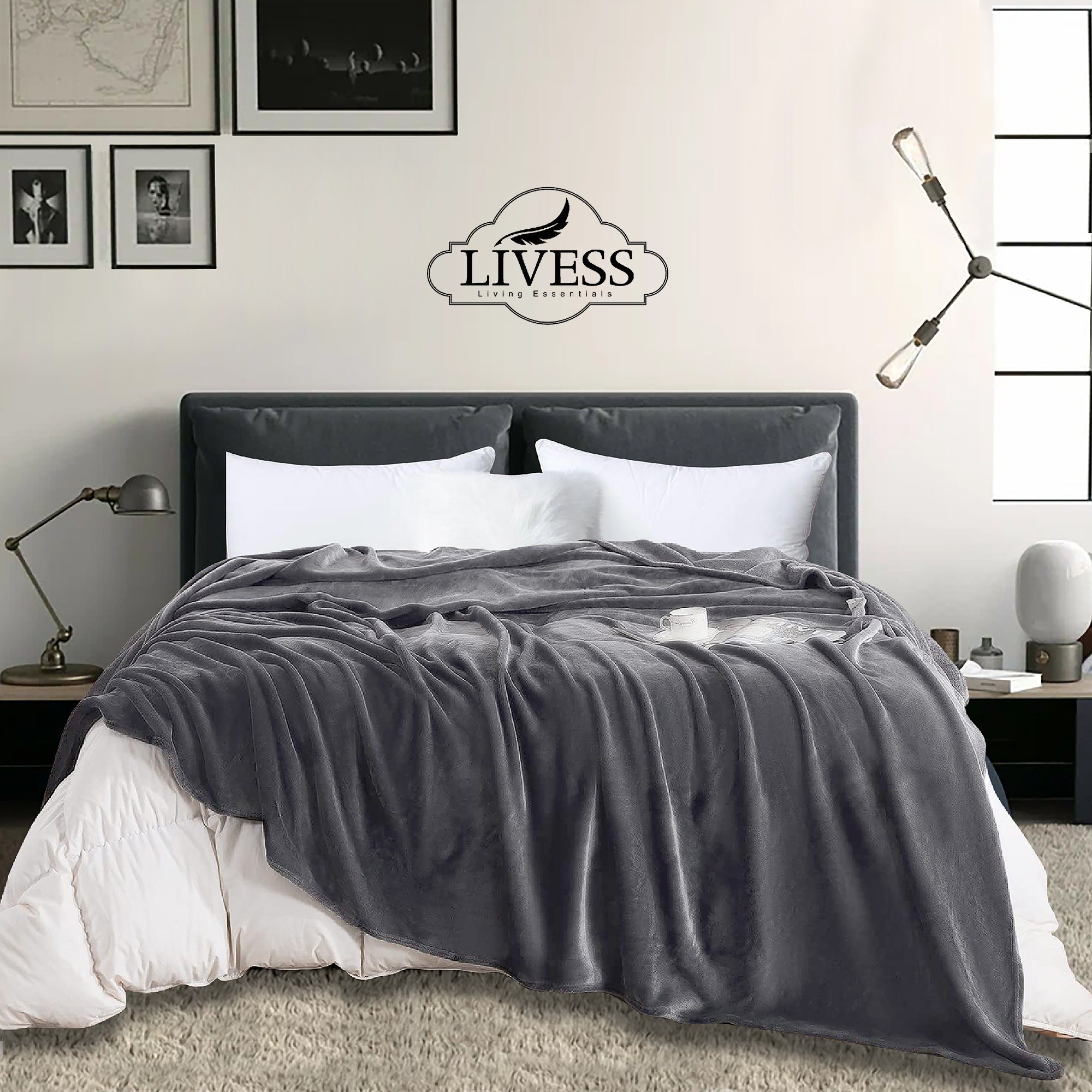 Wohndecke Kuscheldecke hochwertige Sofadecke, Livess, flauschig Tagesdecke, günstig online kaufen