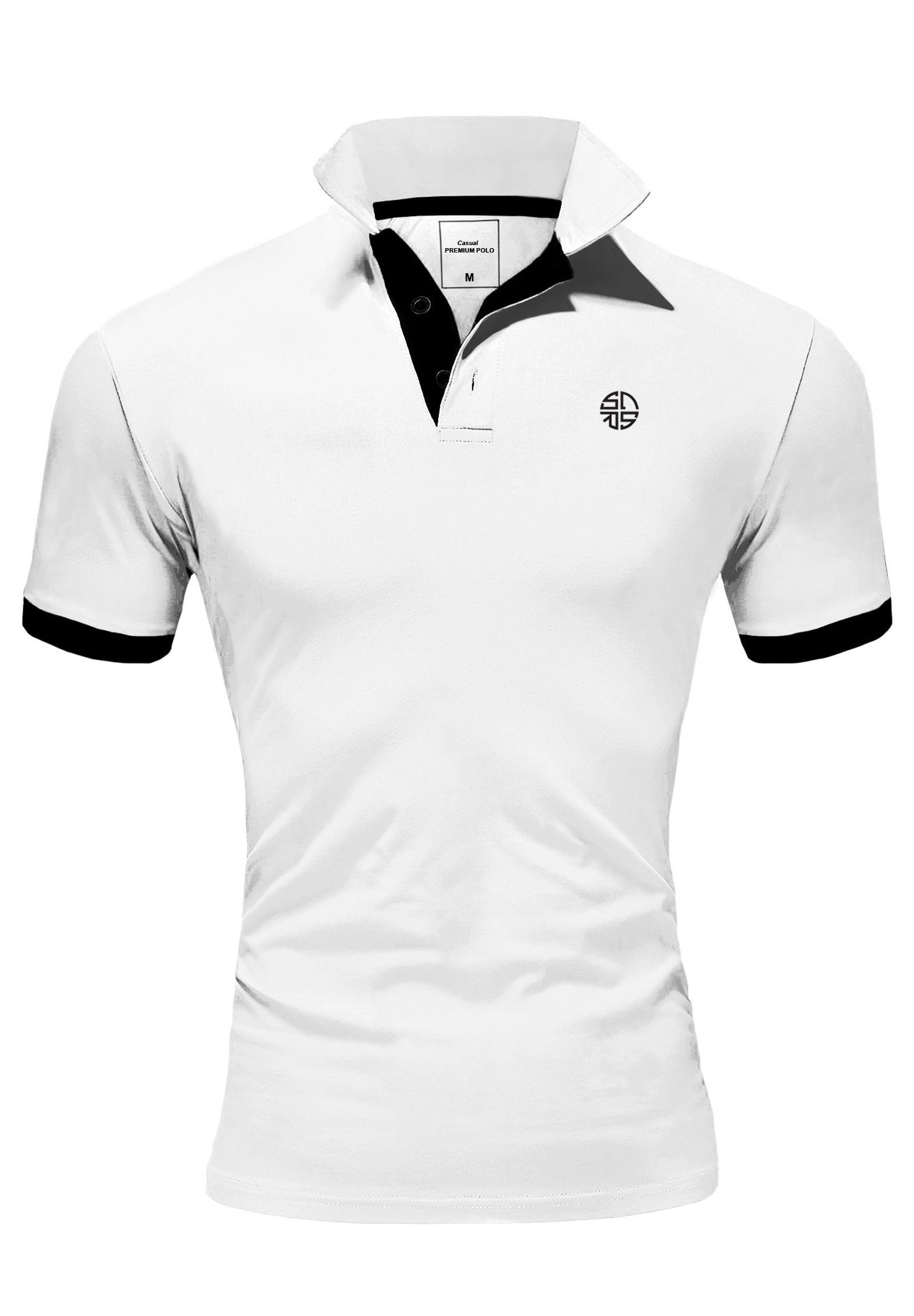 SOULSTAR Poloshirt MPROUND Herren Kurzarm T-Shirt Polo Hemd günstig online kaufen