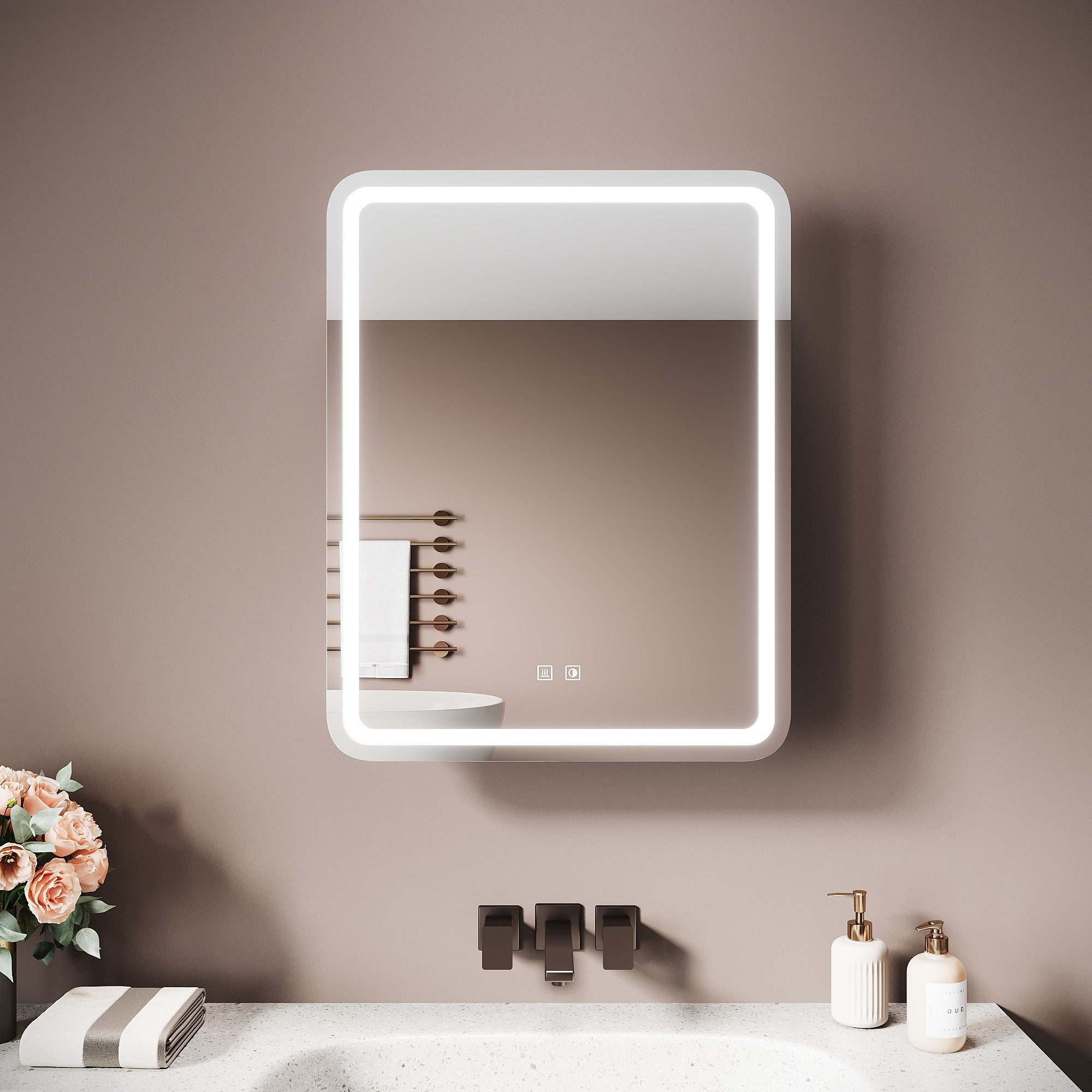 SONNI Spiegelschrank Badezimmerspiegelschrank, Spiegelschrank Badezimmer mi günstig online kaufen