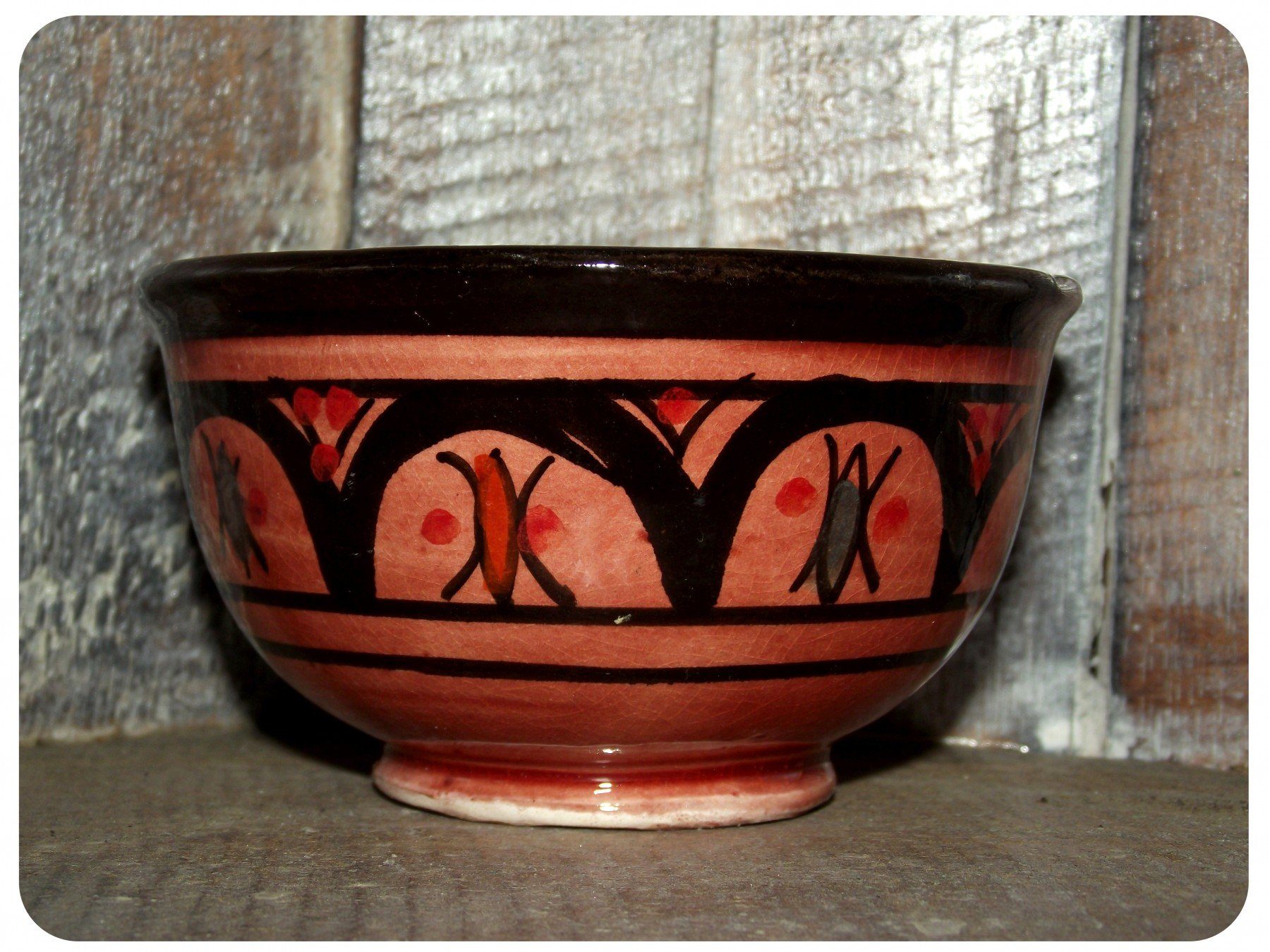 SIMANDRA Schüssel Orientalische marokkanische Keramikschüssel, Keramik, (klein, 1-tlg), handarbeit Rot