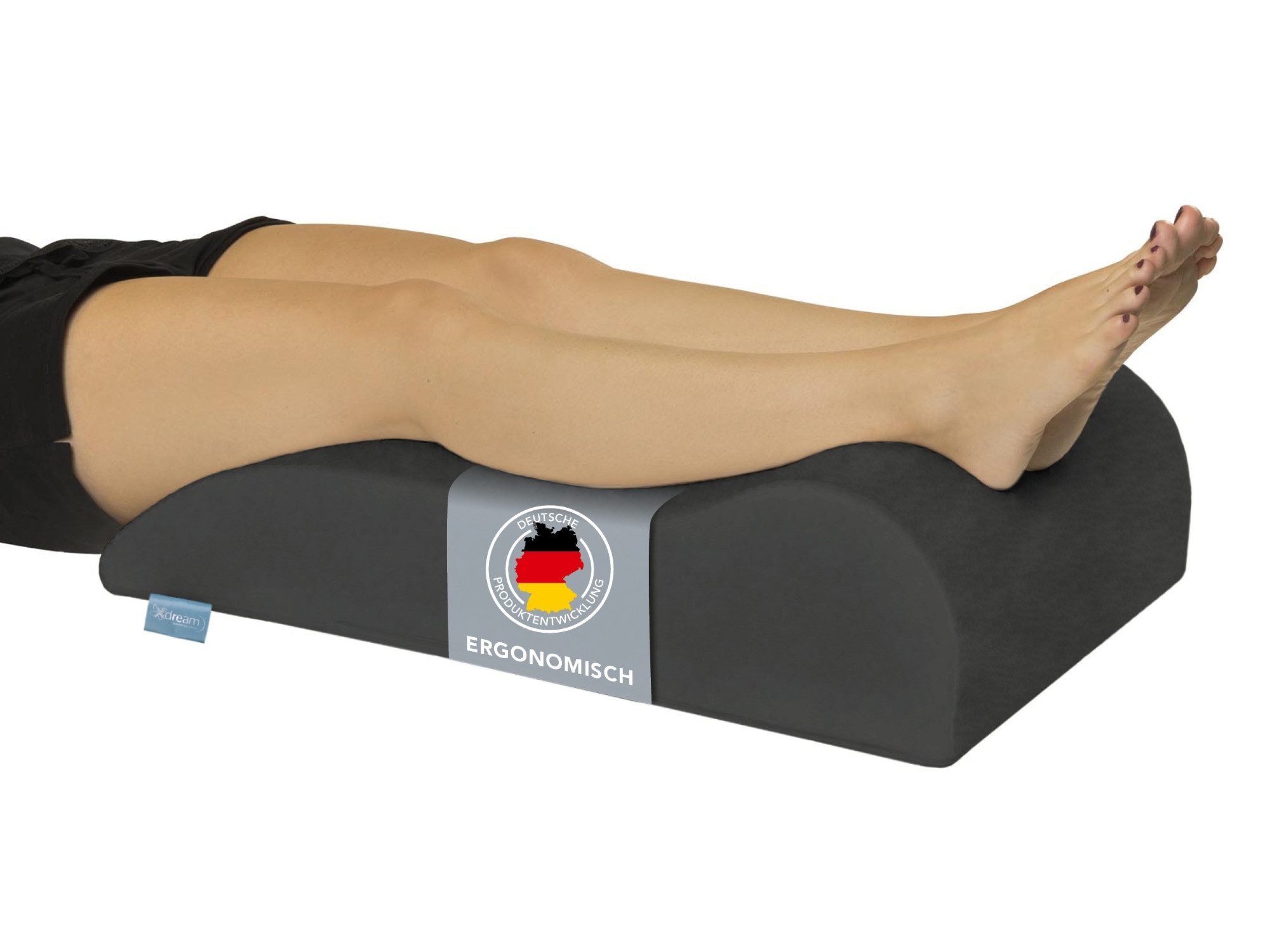 XDREAM Venenkissen zur Hochlagerung der Beine, ergonomisch geformt, 1-tlg., Funktionskissen, Lagerungskissen, Beinkissen, stützend und entlastend