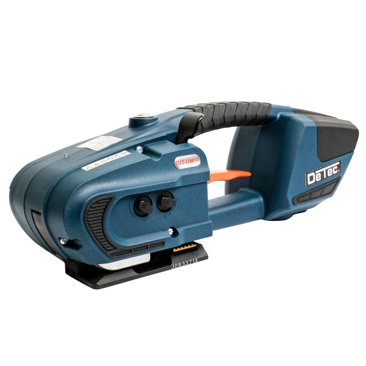 DeTec. Elektrowerkzeug-Set DT-UM19 Handumreifungsgerät mit Akku für Kunststoffbänder (PE und PP), Bandspanner, Handumreifer mit 1x 4,0 A/H Li-Ionen Akku