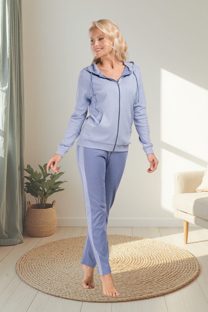 Consult-Tex Hausanzug Damen Hausanzug Homewear Suit DW100 (Spar-Set) Mit Reißverschluß