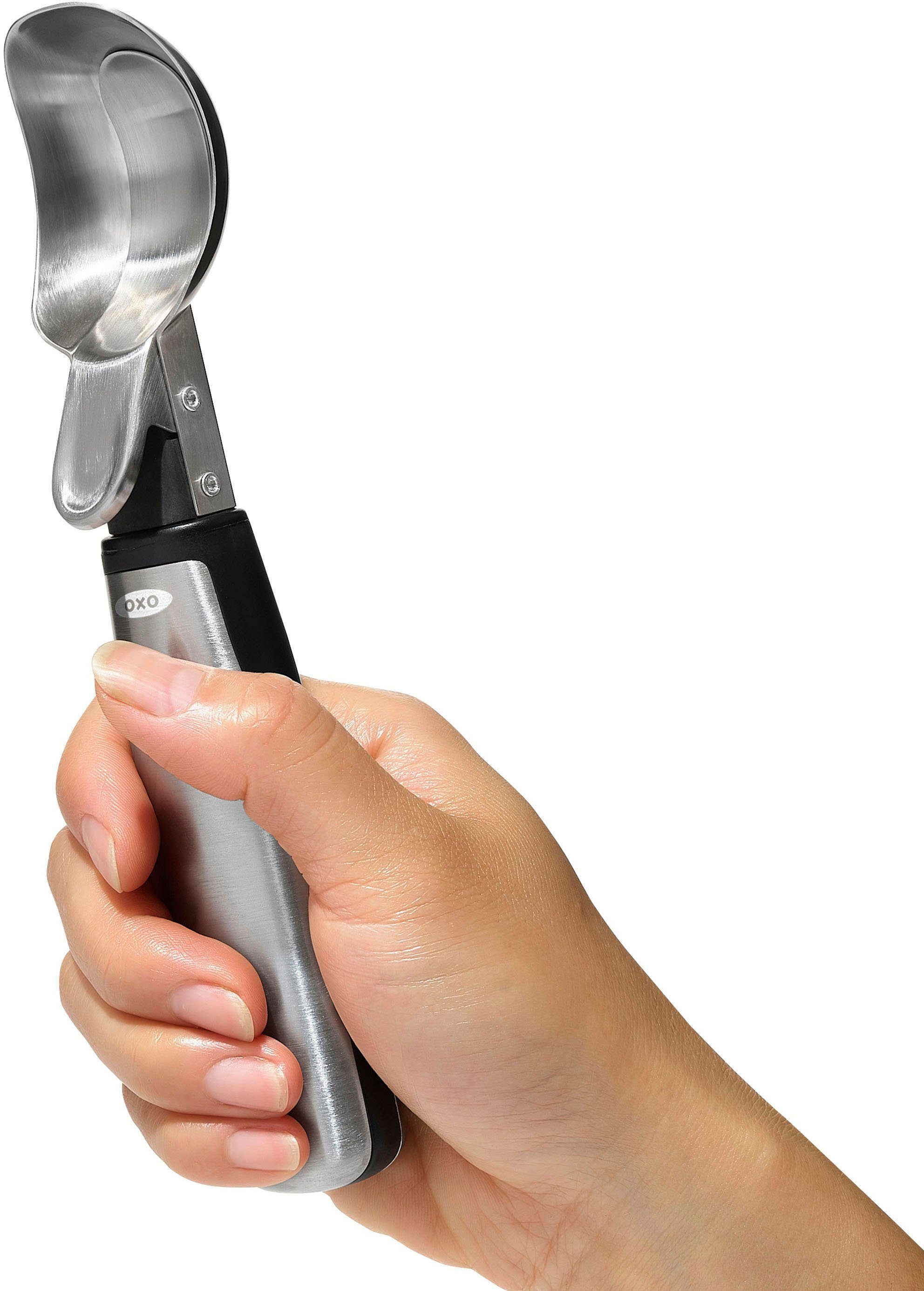 OXO SteeL Eisportionierer, Edelstahl, ergonomisch geformt