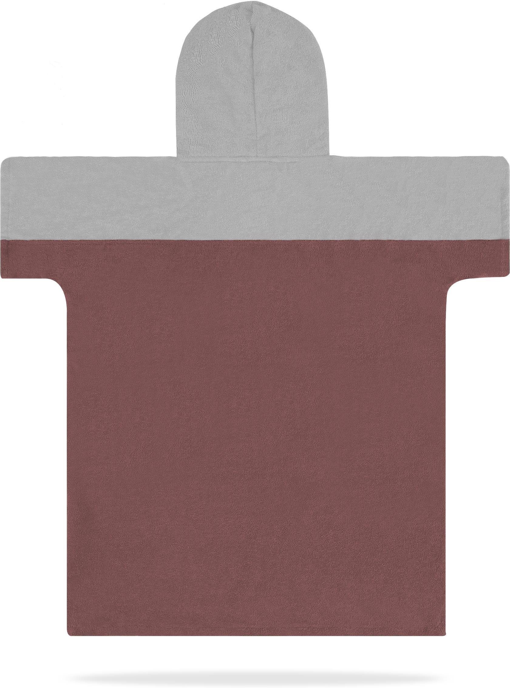 normani Badeponcho Kinder Badeponcho 6-9 Jahre Puwai, Bio-Baumwolle, Kapuze, Schlupf, Badeponcho aus 100 % Bio-Baumwolle – Bild 4 von 5