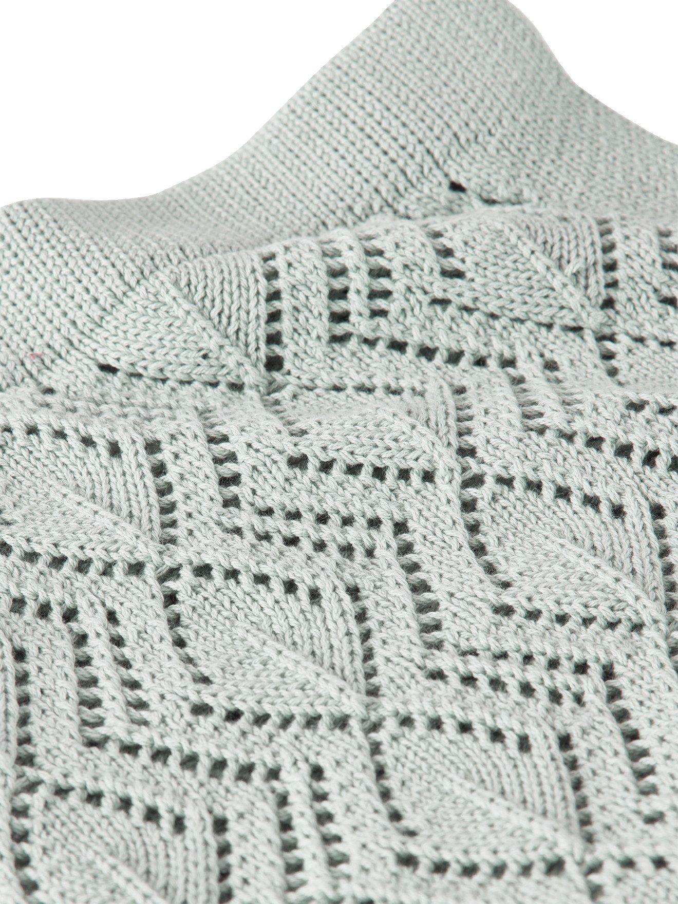 Babydecke Baby Decke mit Pointelle-Muster, Bio-Baumwolle, vertbaudet