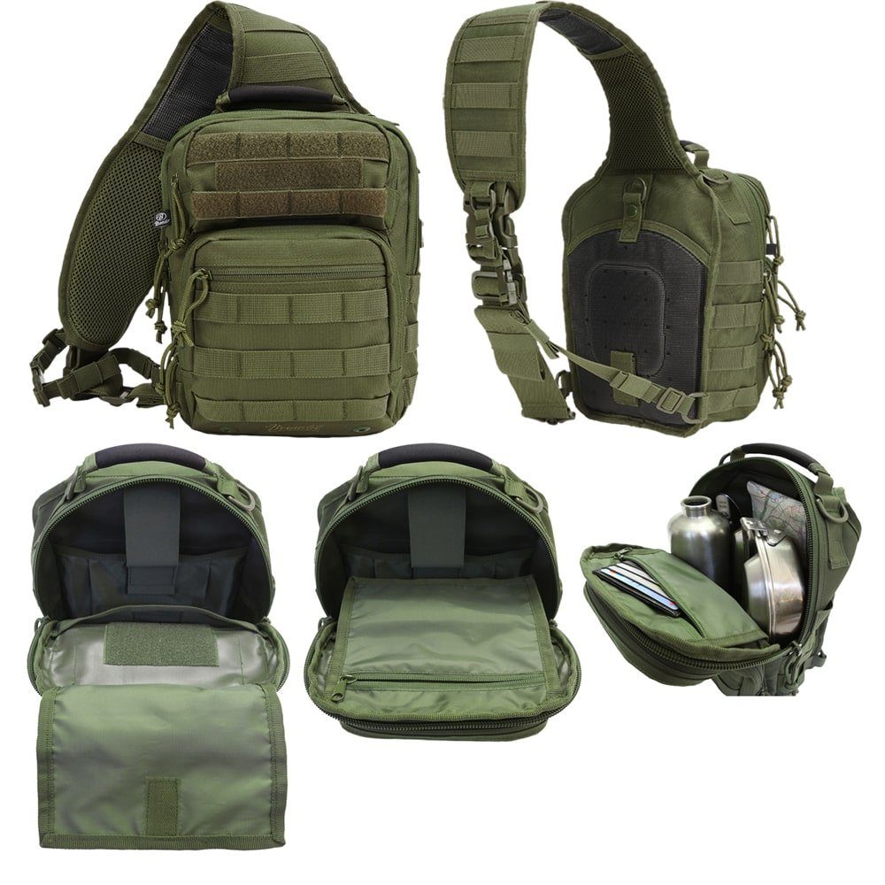 Brandit Trekkingrucksack US Assault Pack Cooper Rucksack Sling 1-Gurt