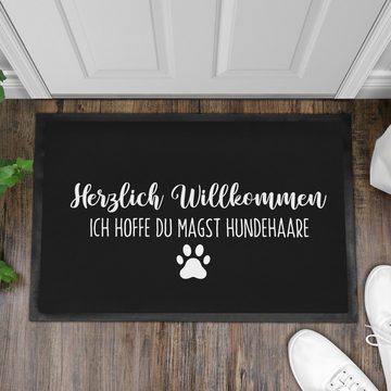 Fußmatte Hunde Fußmatte Spruch Geschenk Hundebesitzer Willkommen Ich Hoffe Du M, Trendation