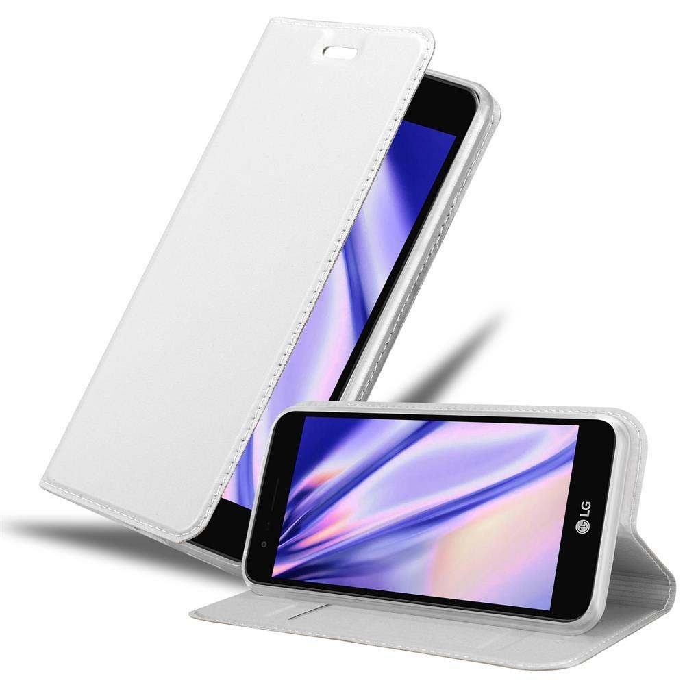 Cadorabo Handyhülle für LG K4 2017 Hülle LG K4 2017, Schutzhülle Hülle mit Standfunktion, Magnetverschluss und Kartenfach