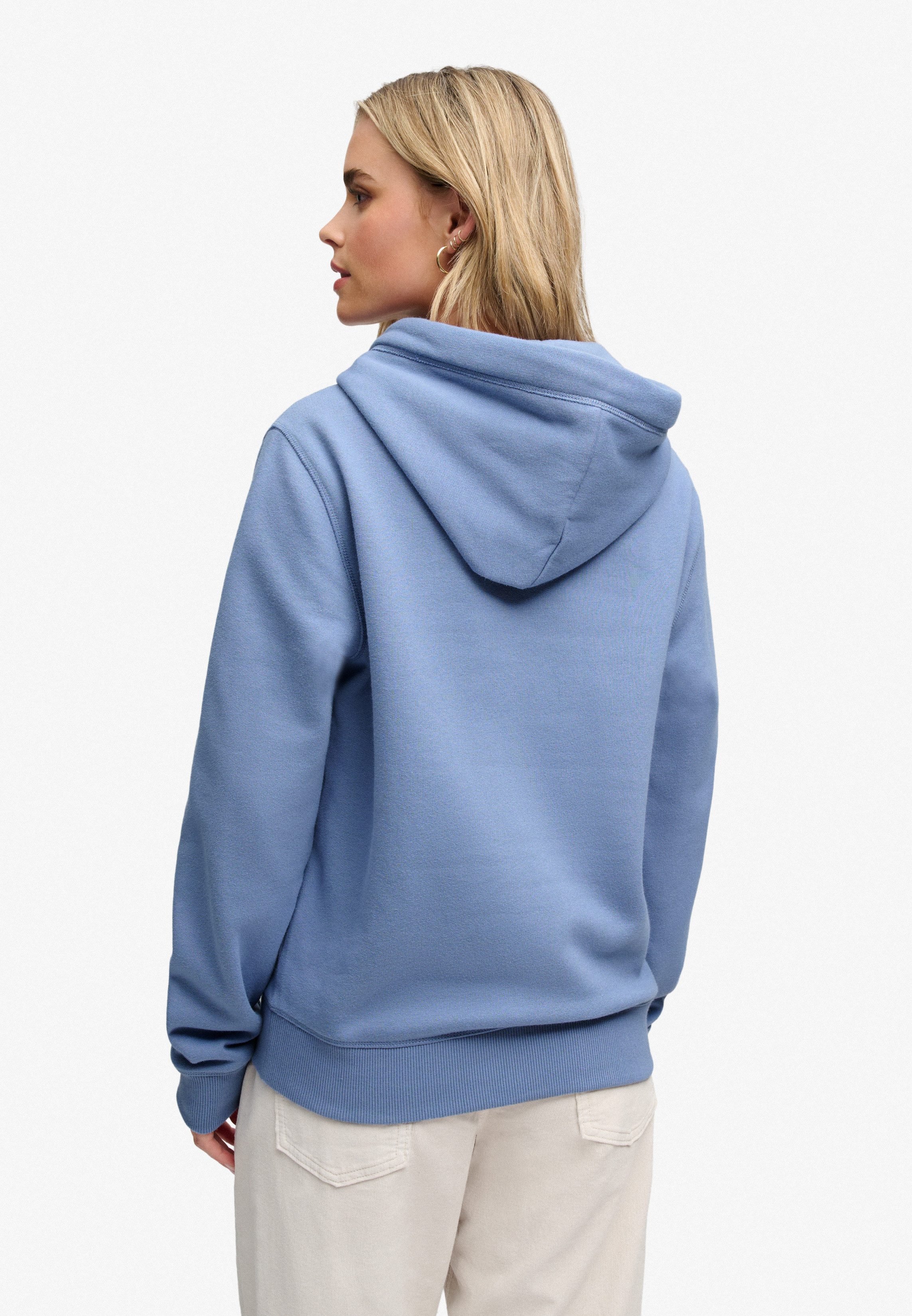 Superdry Kapuzensweatshirt SIGNATURE EMB HOOD Baumwollmischung, relaxed fit