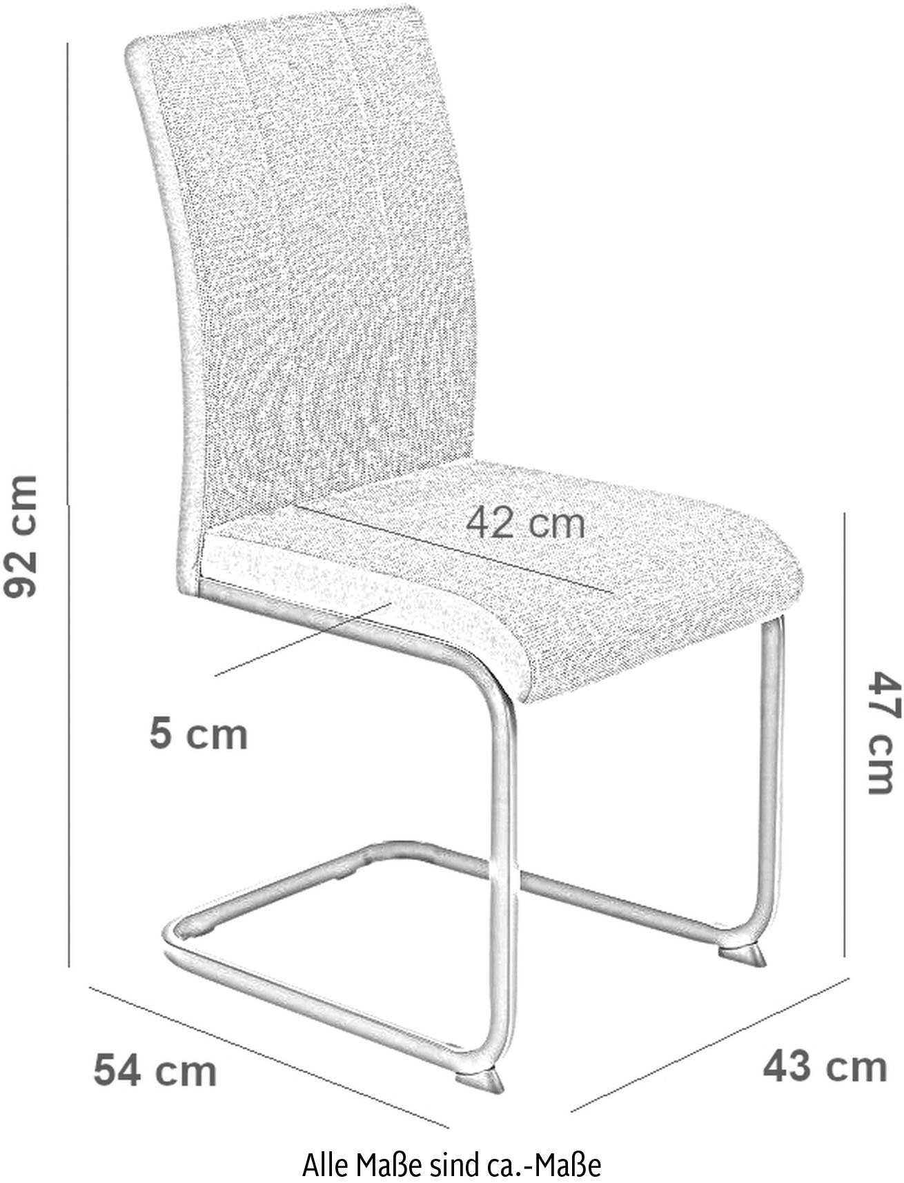 HELA Freischwinger LINN Anthrazit St), montierbar Beidseitig (Set, 2 | Anthrazit