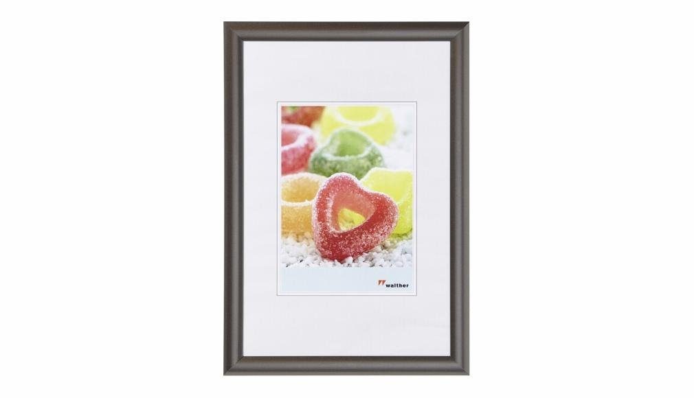 Bilderrahmen Kunststoffrahmen KP015D Trendstyle 10x15cm stahl