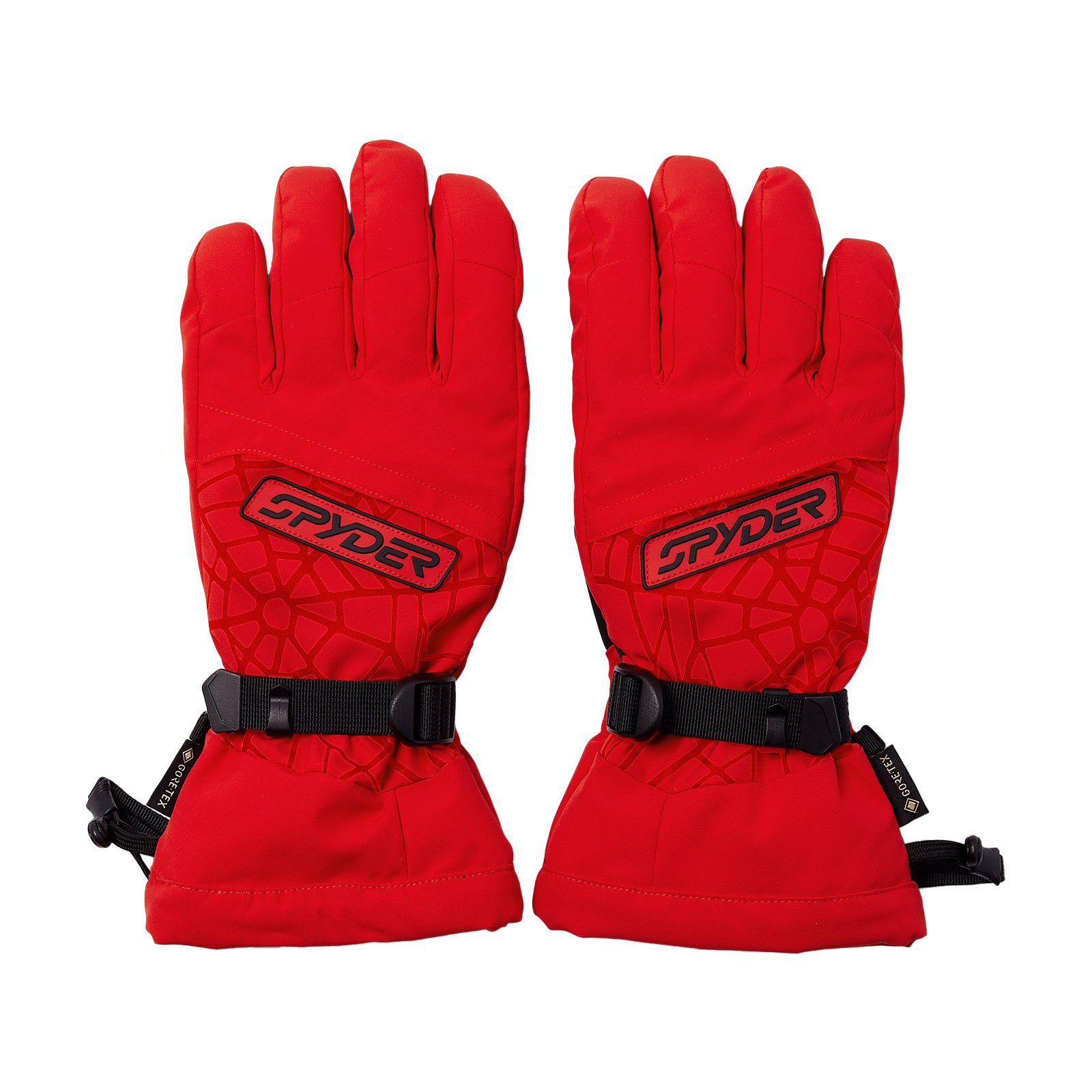 Spyder Skihandschuhe Overweb GTX Gloves mit Reißverschlusstasche auf dem Handrücken VCO volcano