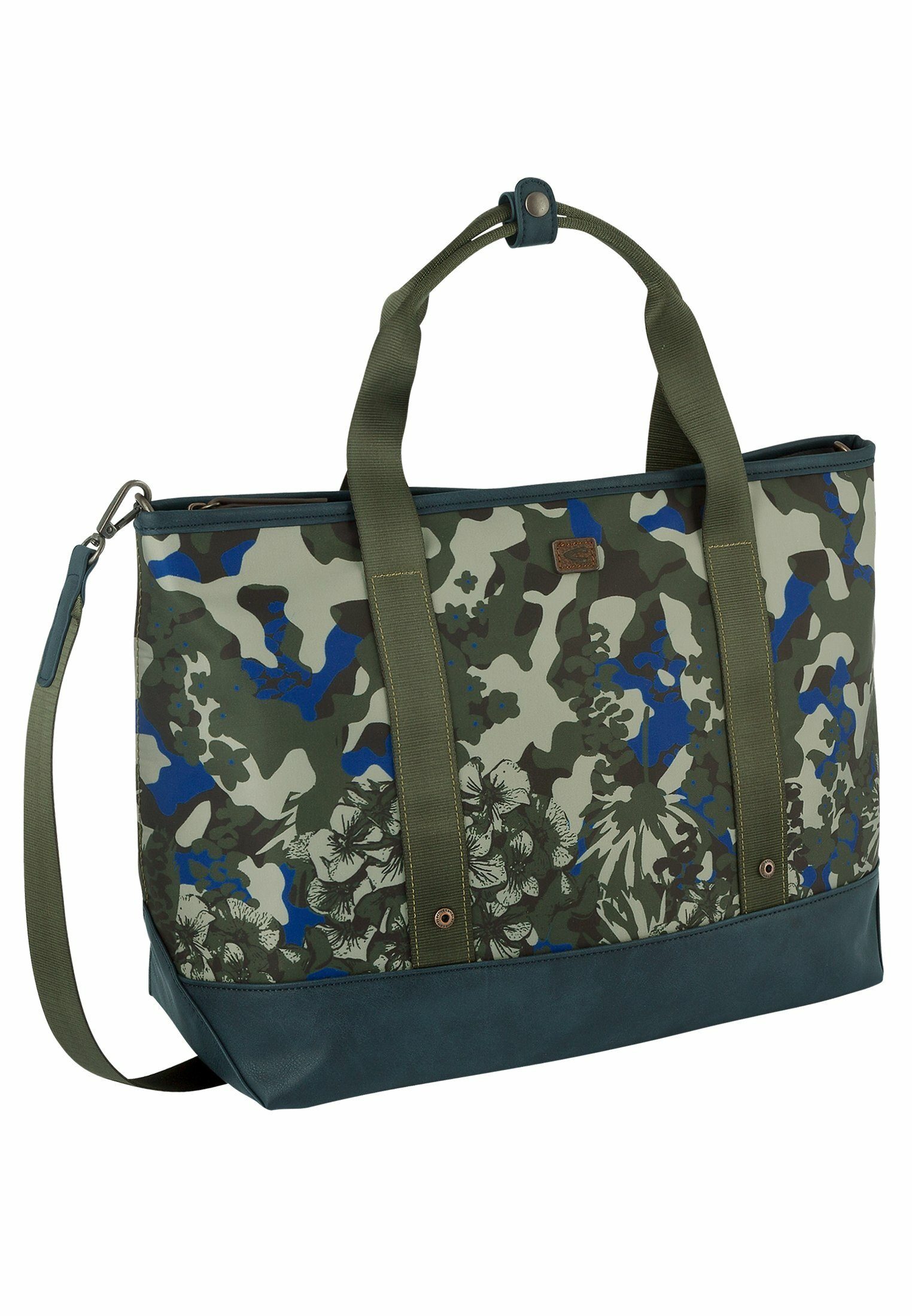 Umhängetasche Umhängetasche im Camouflage-Blumen-Pannelprint