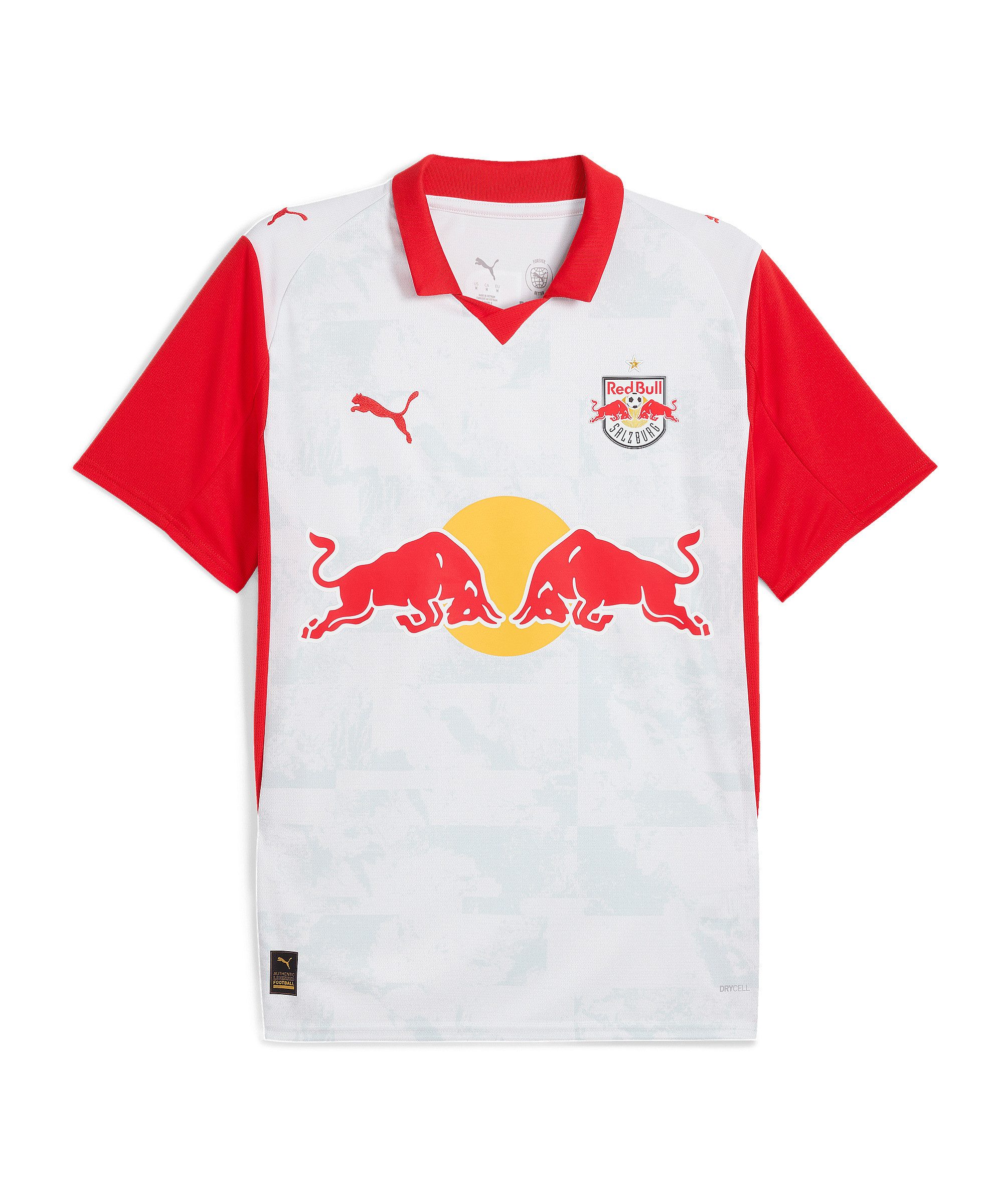 PUMA Fußballtrikot PUMA Red Bull Salzburg Trikot Home 2025/2026 Weiß Teamsport