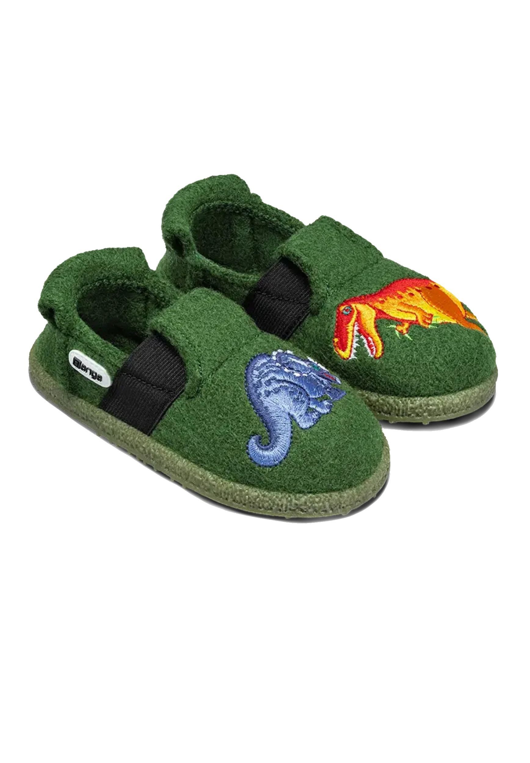 NANGA LITTLE DINOS 2.0 Hausschuh Dunkelgrün