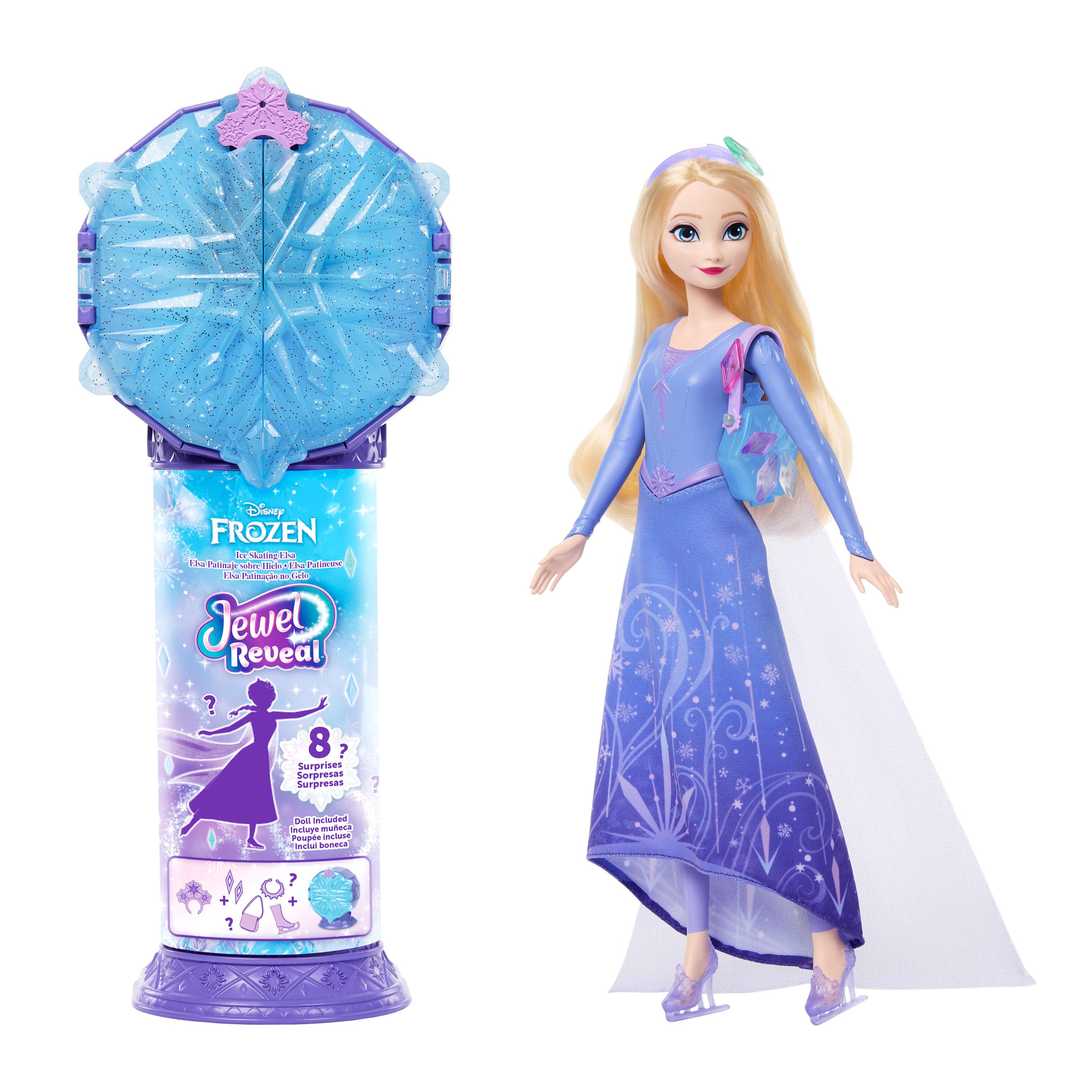 Mattel® Anziehpuppe Disney Die Eiskönigin Jewel Reveal, Eisläuferin Elsa