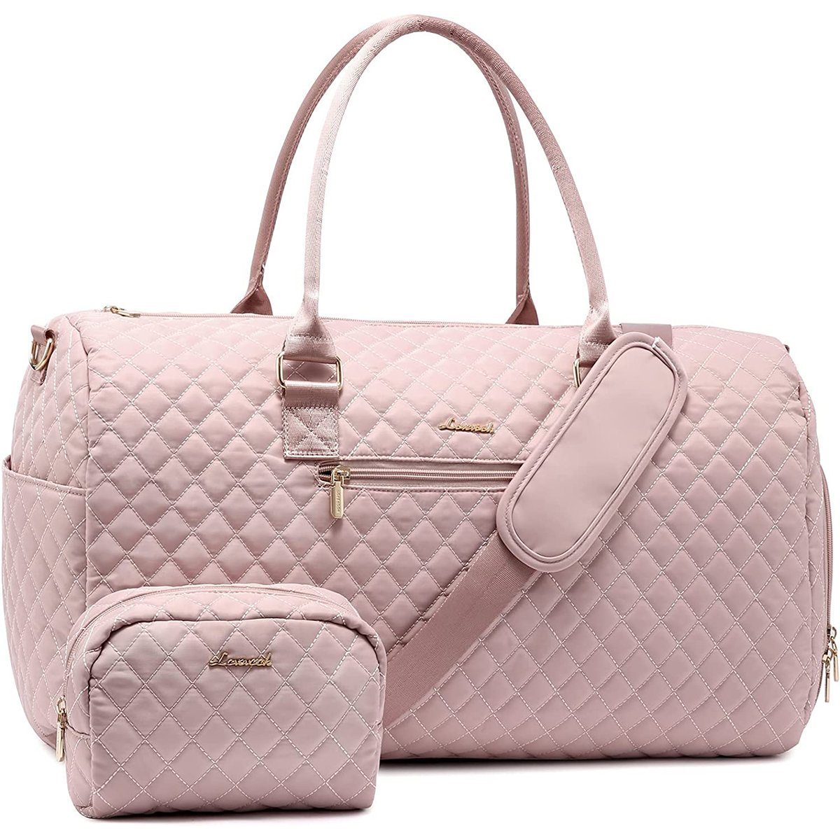 XDeer Sporttasche Sporttasche Reisetasche Damen Weekender Travel Bag, Schuhfach & Nassfach Gym Bag für Flugzeug Reisen 