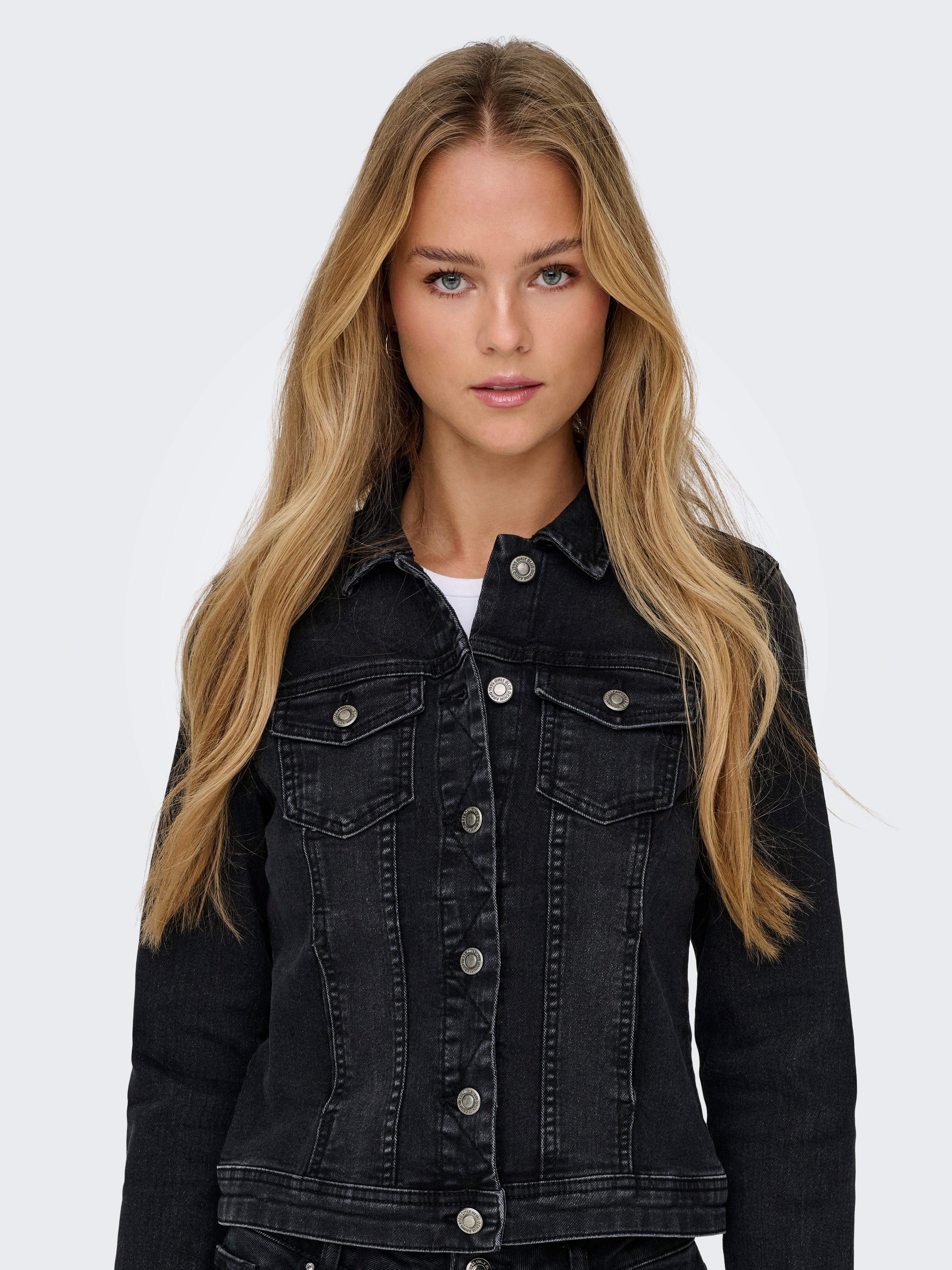 ONLY Jeansjacke ONLWONDER – Jeansjacke mit Teilungsnähten und Stretch sehr günstig online kaufen