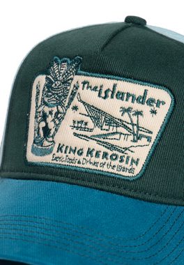 KingKerosin Baseball Cap The Islander mit Tiki-Stickerei