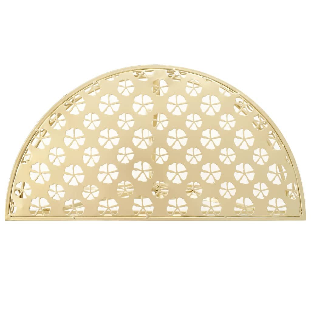 vidaXL Beistelltisch Beistelltisch Vintage-Stil Halbrund Metall 72 x 36 x 74 cm Gold (1-St)