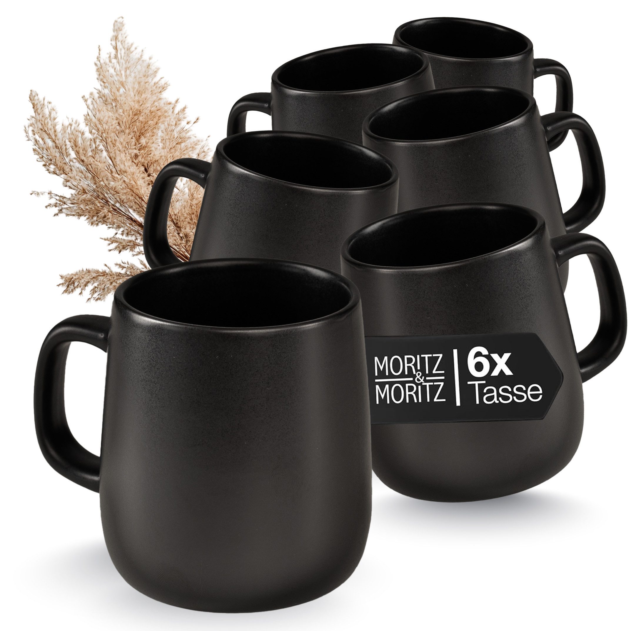 Moritz & Moritz Tasse VIDA Kaffeebecher 6er, 6-tlg., Porzellan, Spülmaschinengeeignet