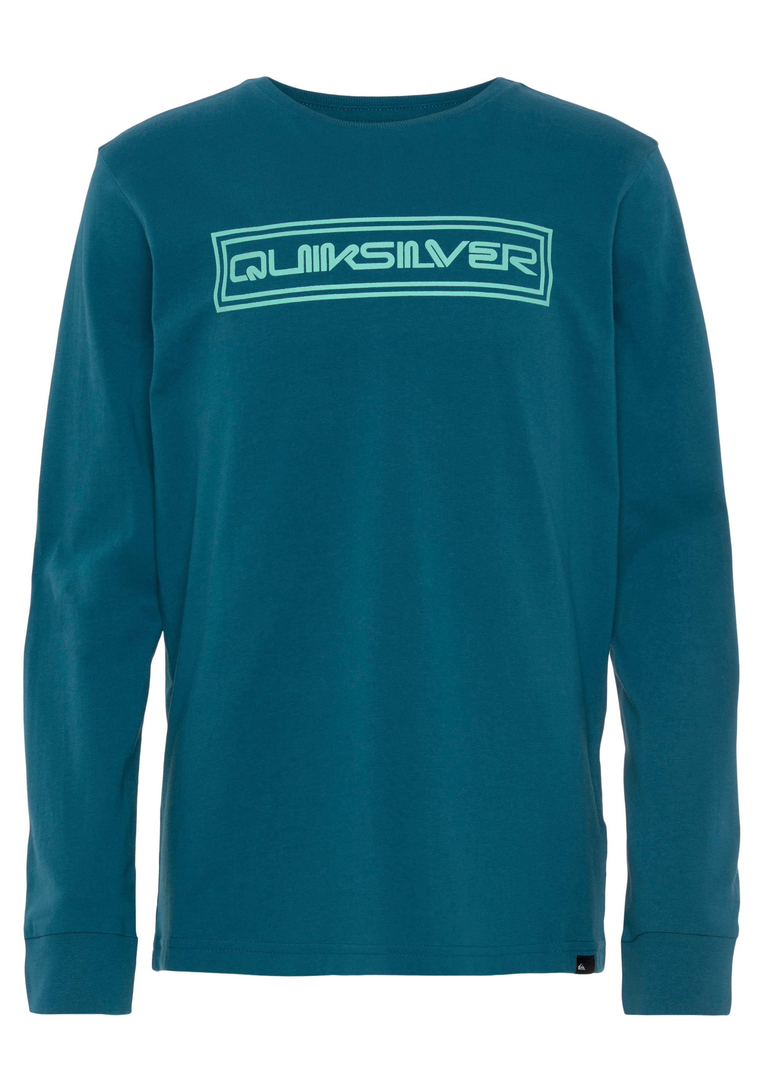 Quiksilver Langarmshirt (Packung, mit 2-tlg) Logodruck Jungen Doppelpack