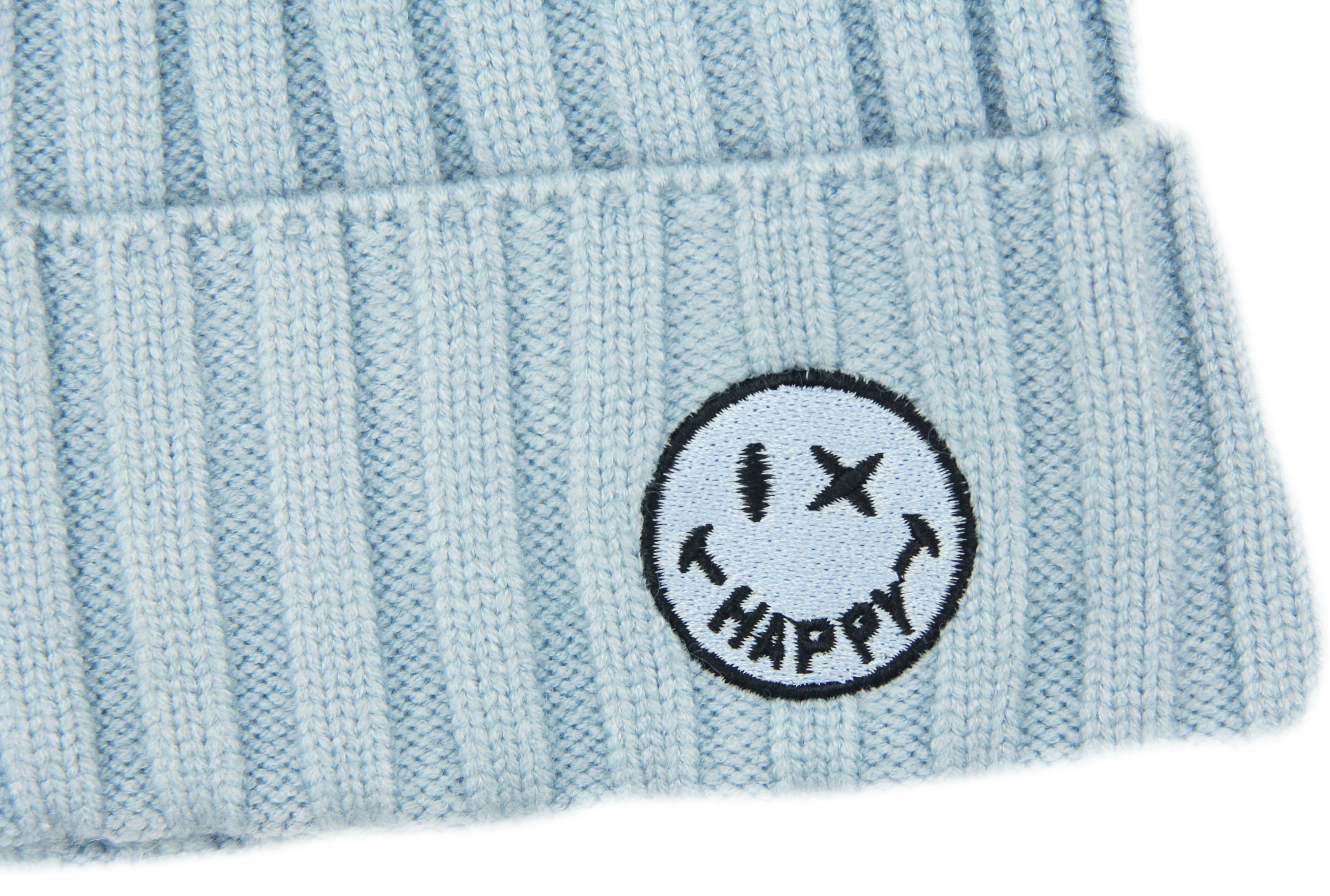 Frentree Strickmütze Strickmütze gefüttert mit warmem Innenfutter, One-Size Beanie