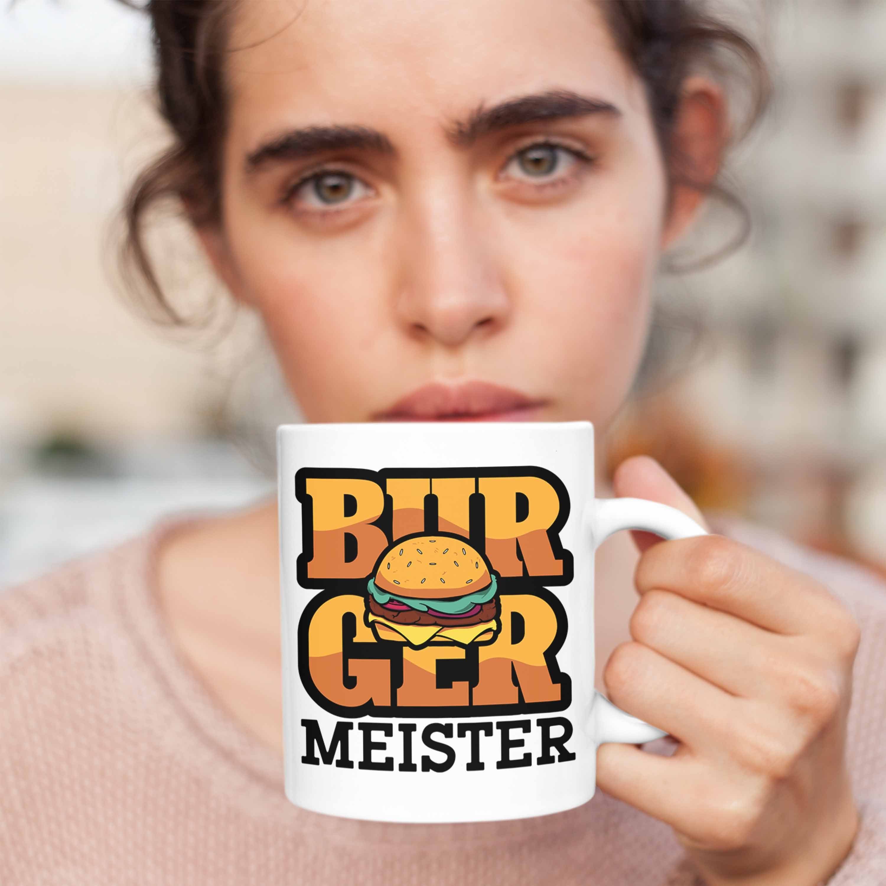 Tasse Burger Tasse Sommer G Geschenk Weiss Spruch Grillen Liebhaber Meister Burger Trendation