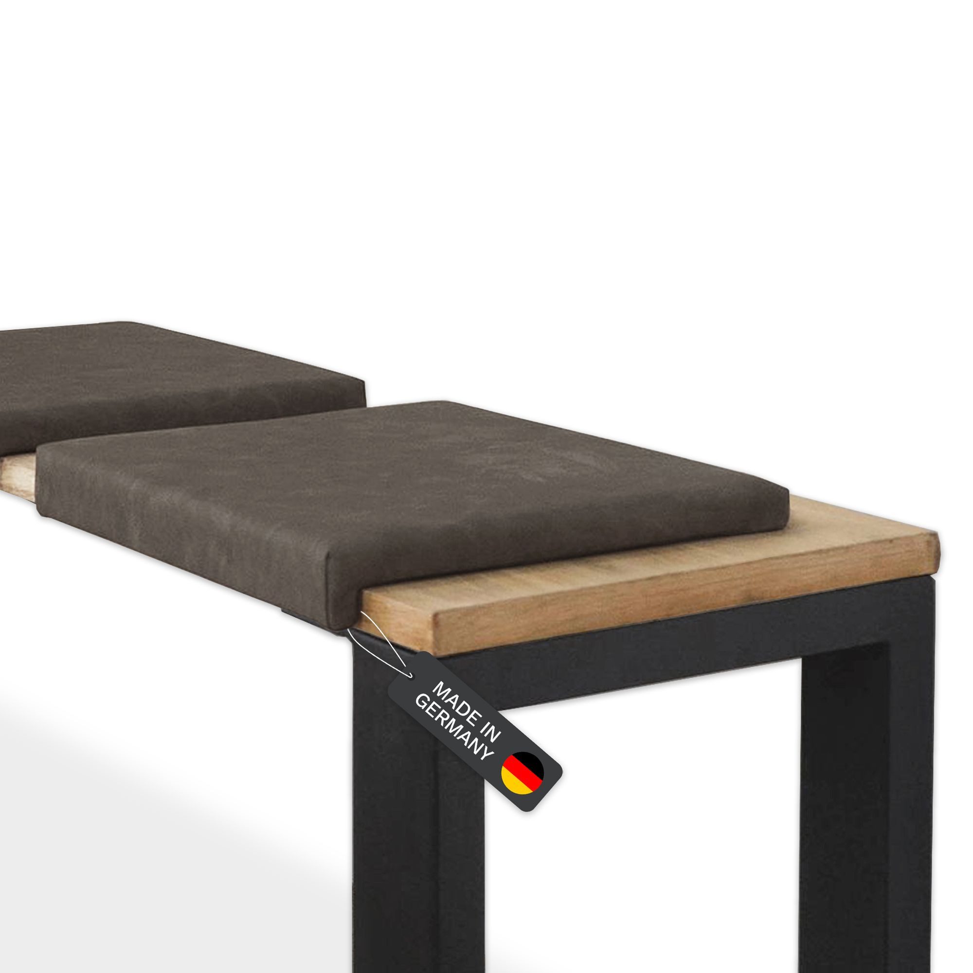 Bankauflage Sitzkissen Klemmkissen mit 1 Leiste, 35cm Klemmtiefe, Kunstleder